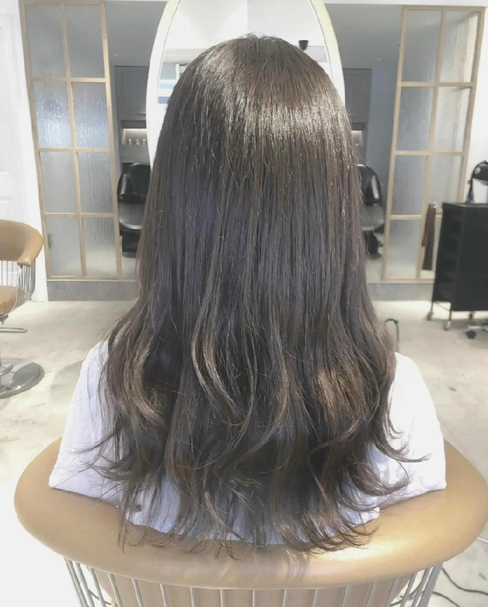 ロング カット ヘアカラー トリートメント 縮毛矯正/レイヤー 💎やまもとちひろのヘアスタイル