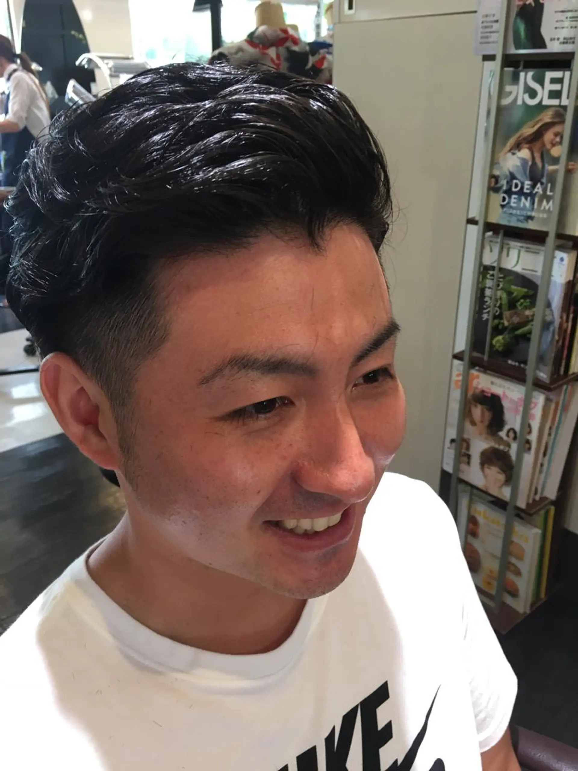 ショート パーマ メンズ メンズパーマ 七三 hair salon k2所属・hair salon　k2のヘアスタイル