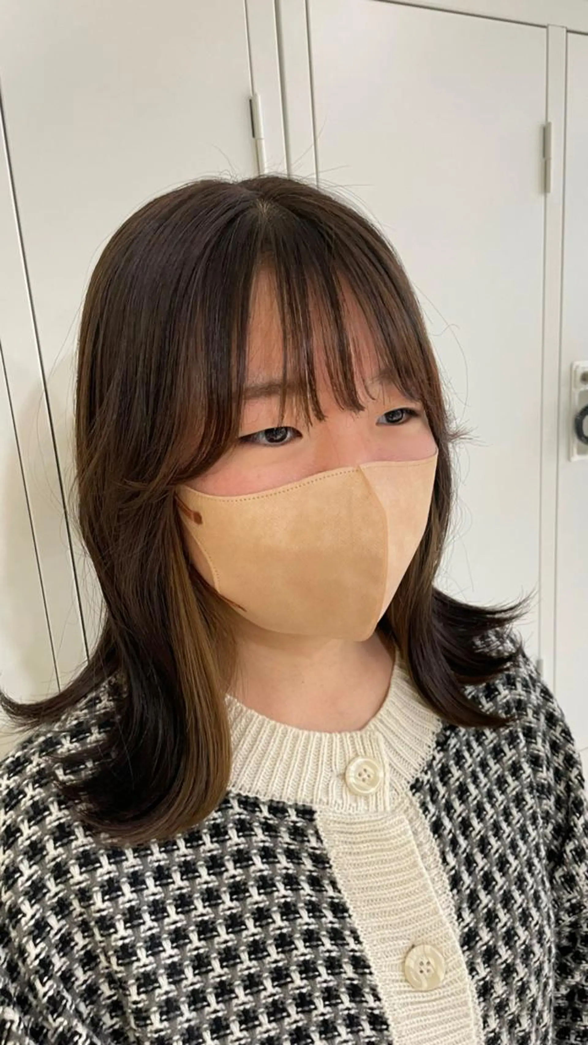 セミロング カラー パーマ セミロングパーマ TIGRE  kagoshima所属・鹿児島レイヤー/ 韓国ヘア/みつはのヘアスタイル