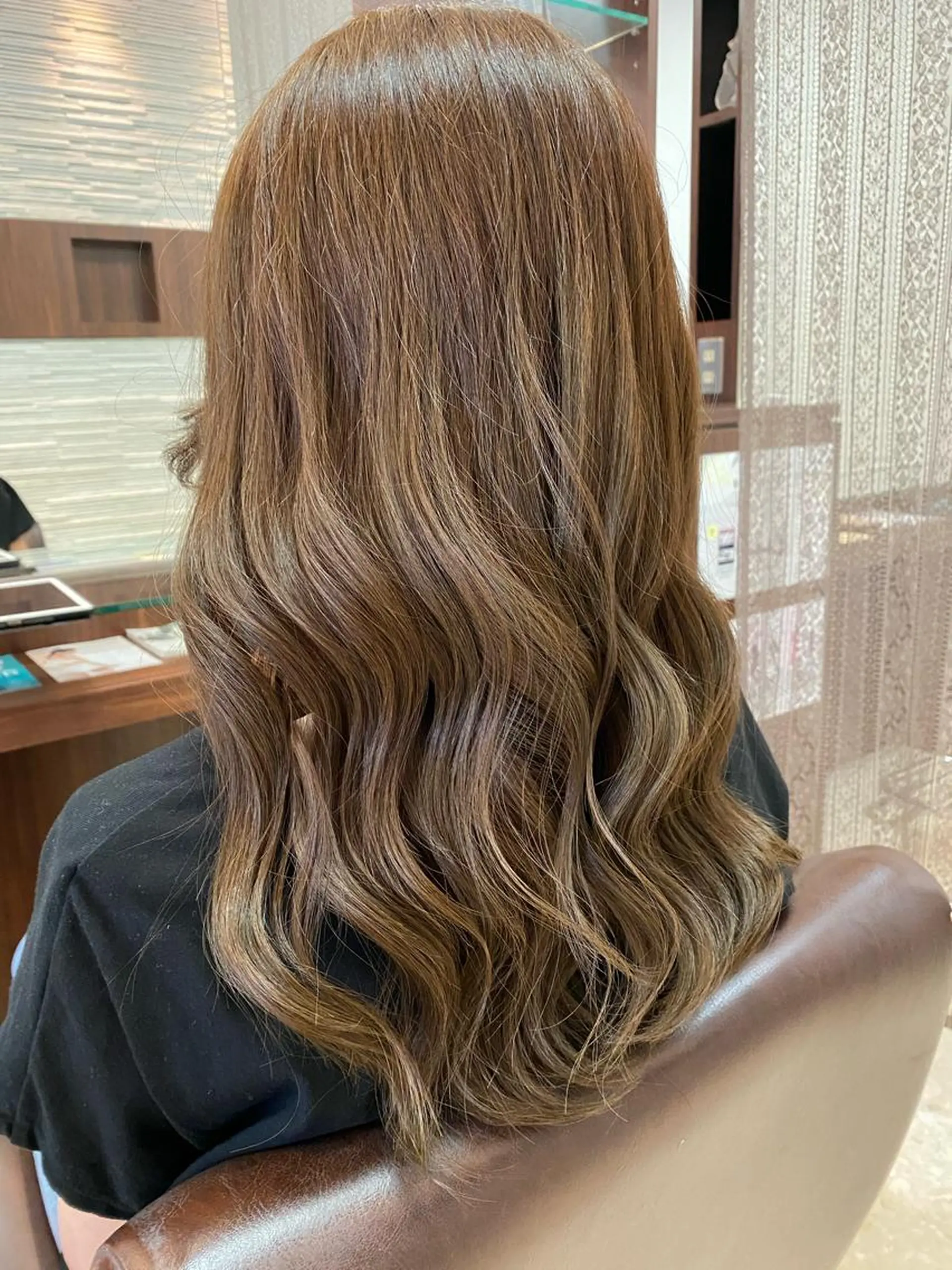 ロング カラー ベージュカラー オリーブベージュ カット ヘアカラー ブランシェ小幡駅前店 森樹のヘアスタイル