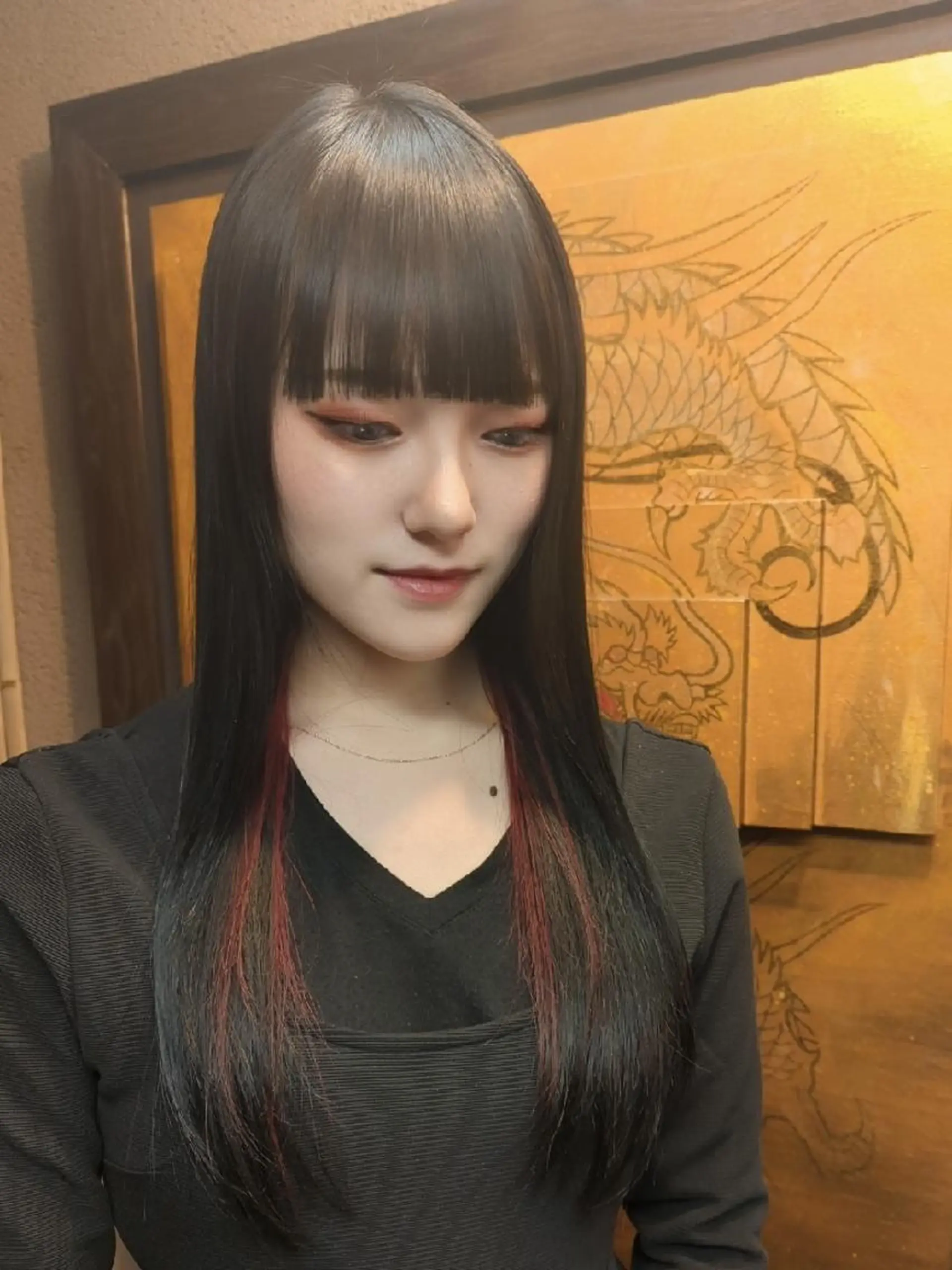 ロング カラー fuwat所属・秋葉原でカラーする なら🐉ちぇーたんのヘアスタイル