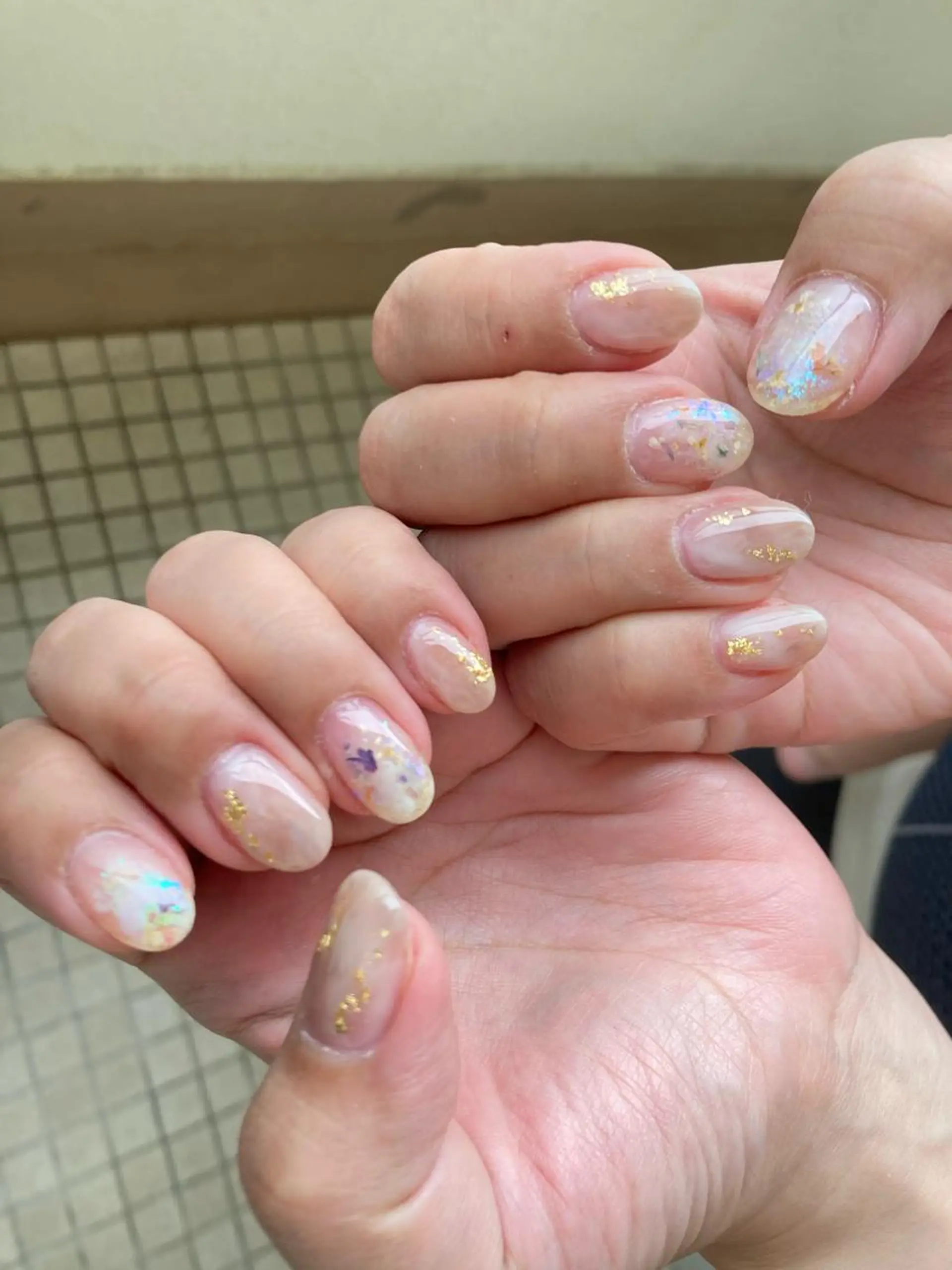 ミディアム ネイル ハンドネイル フットネイル ✴︎ Delightのネイルデザイン