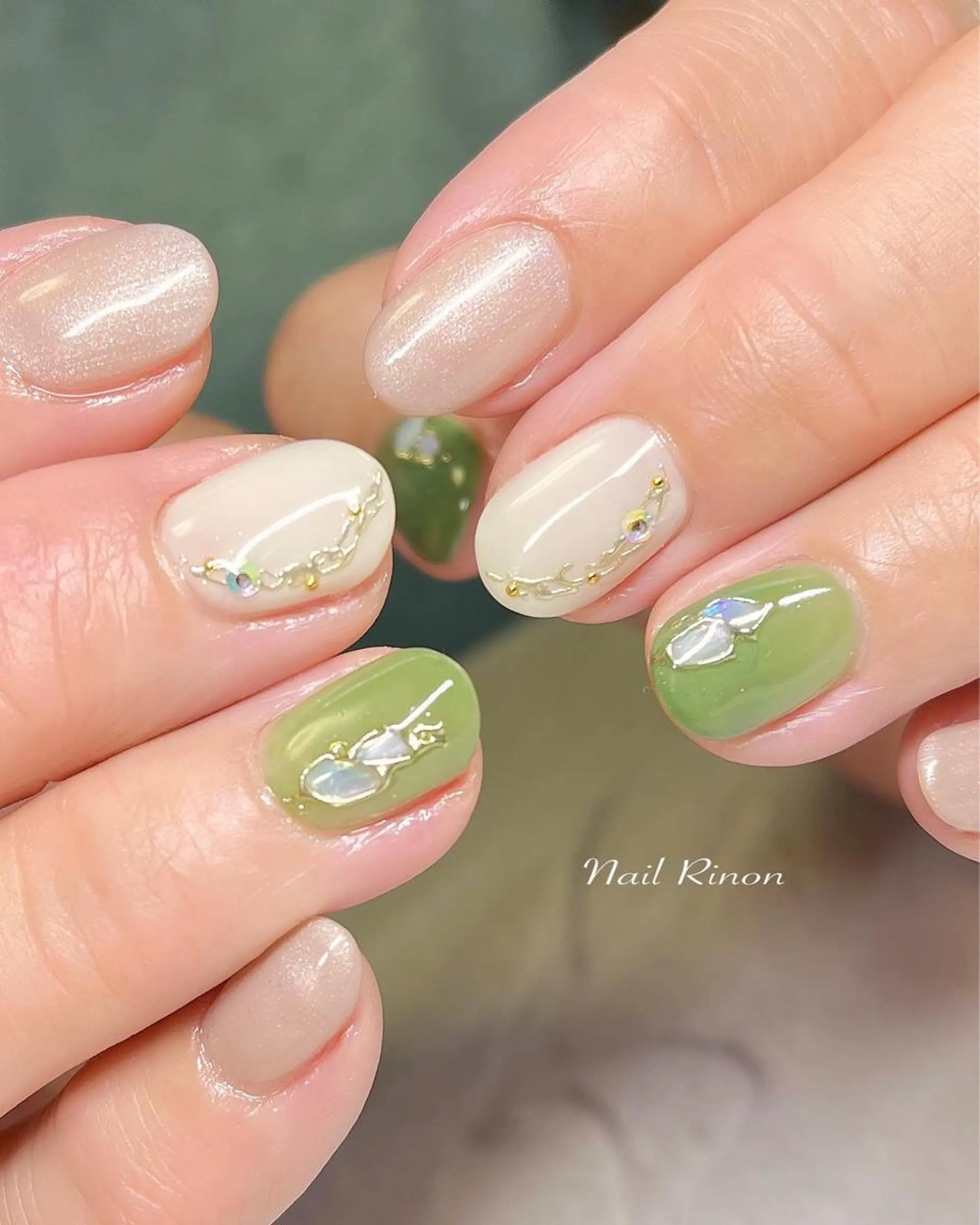 ネイル 春ネイル ハンドネイル Nail Rinonのネイルデザイン