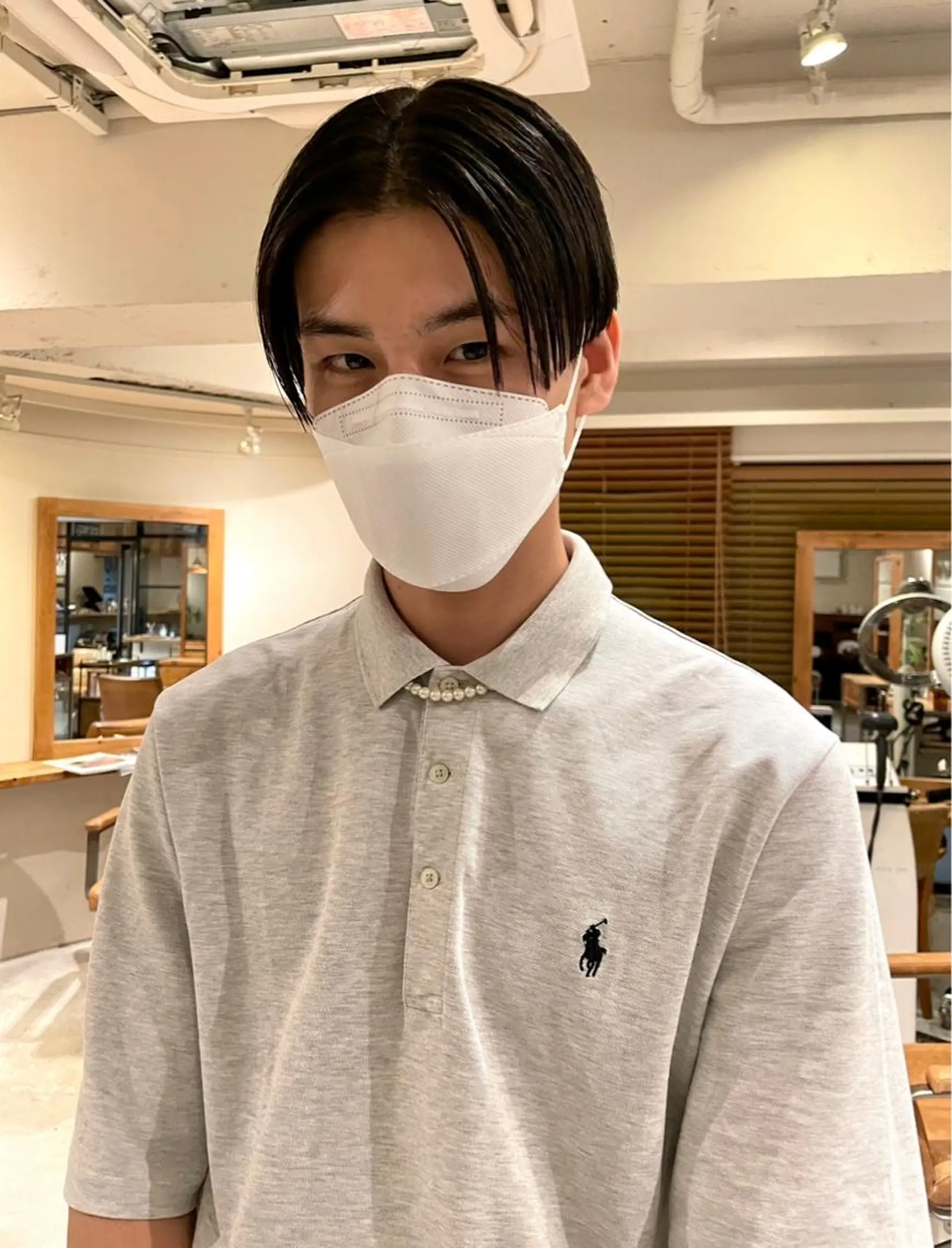 ショート 縮毛矯正 ファッションに 溶け込むstyleのヘアスタイル