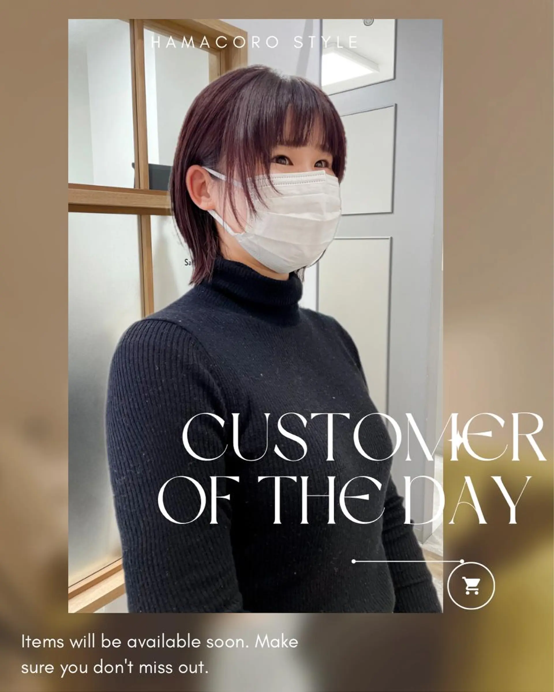 ミディアム カラー gotoday天神所属・緒方リエ ☆ボブ・ショートのヘアスタイル