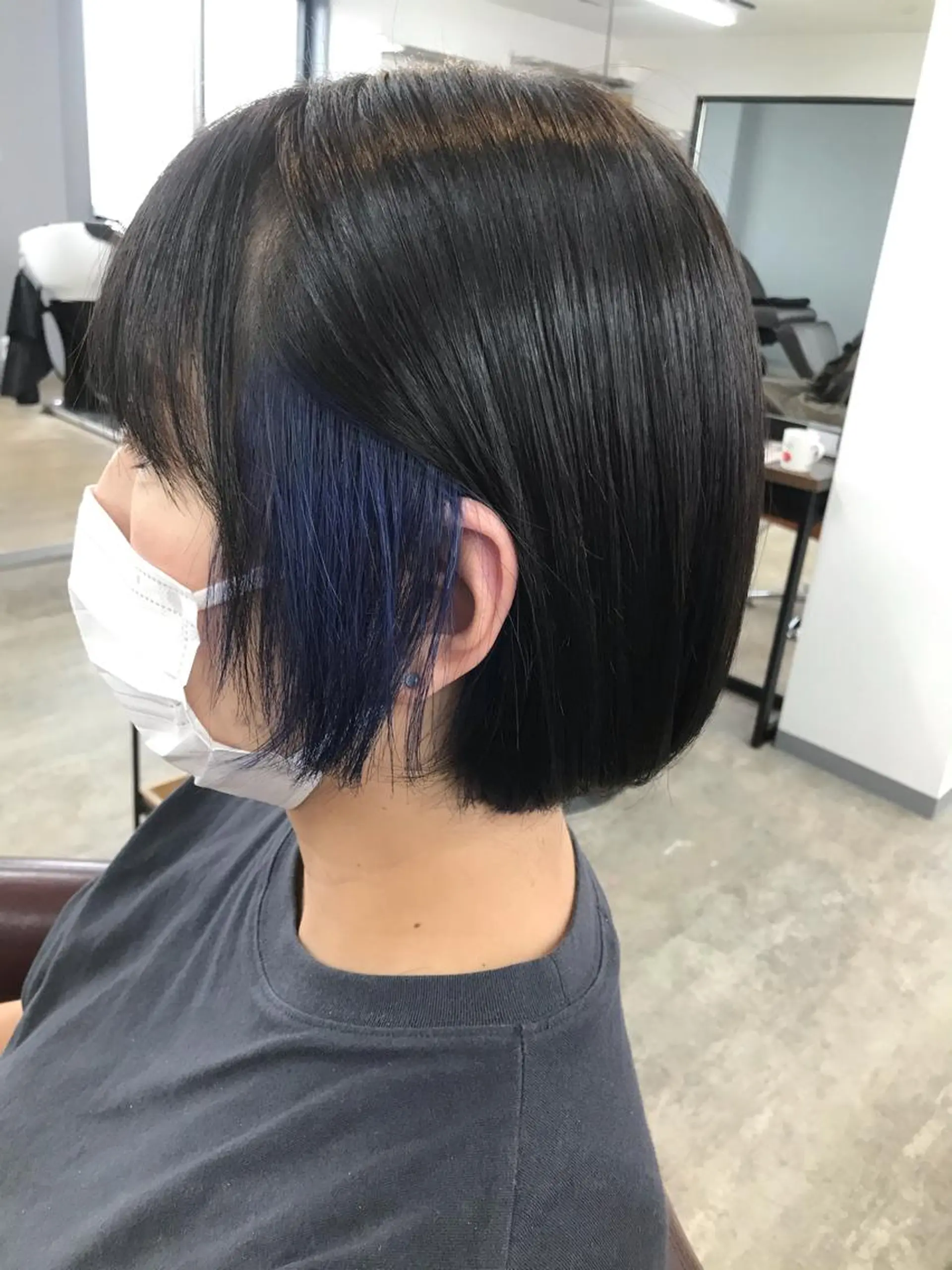 カラー ブルーカラー インナーカラー ヘアカラー 🌙磯野 風香🌙 ReCharme新保のヘアスタイル