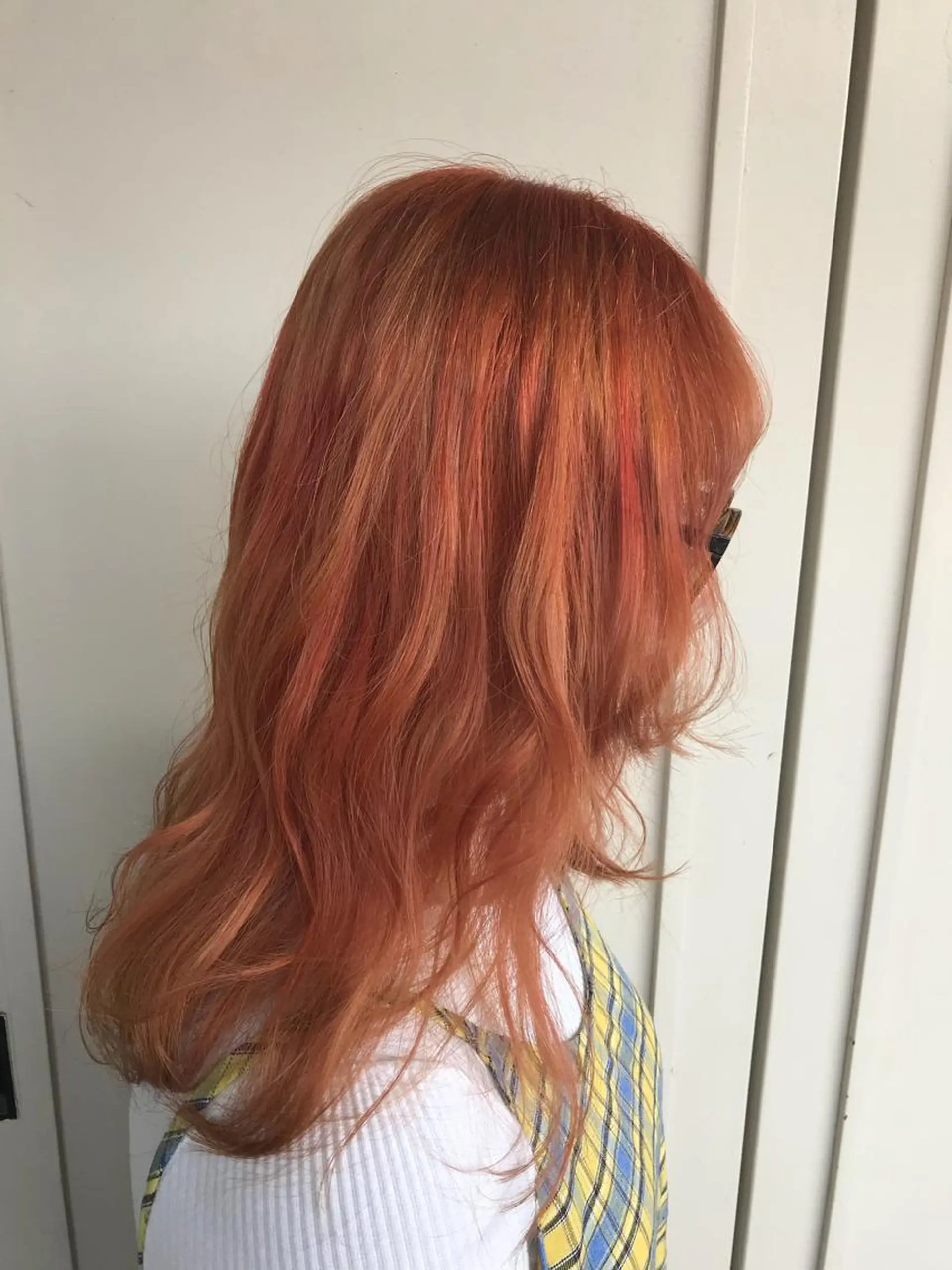 ミディアム カラー ヘアアレンジ 外国人風カラー yeope所属・ハイトーンカラー ブリーチ専門・天神のヘアスタイル