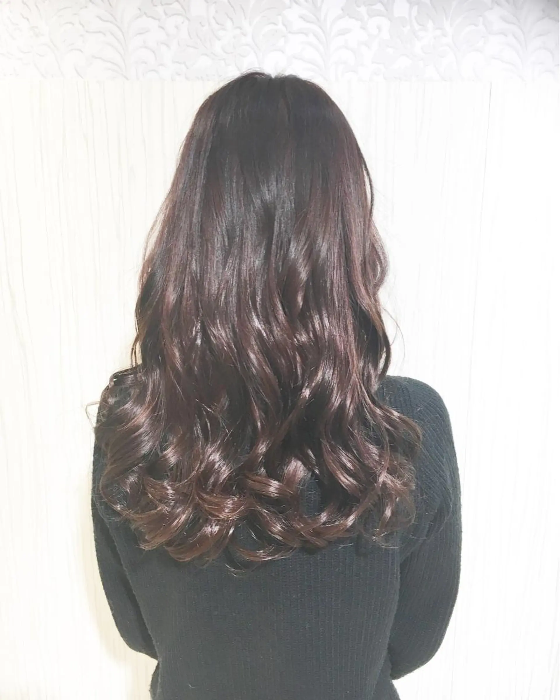 ミディアム セミロング ロング カラー パーマ ヘアアレンジ ピンクカラー レッドカラー ✨艶髪✨透明感✨ 山内大樹のヘアスタイル