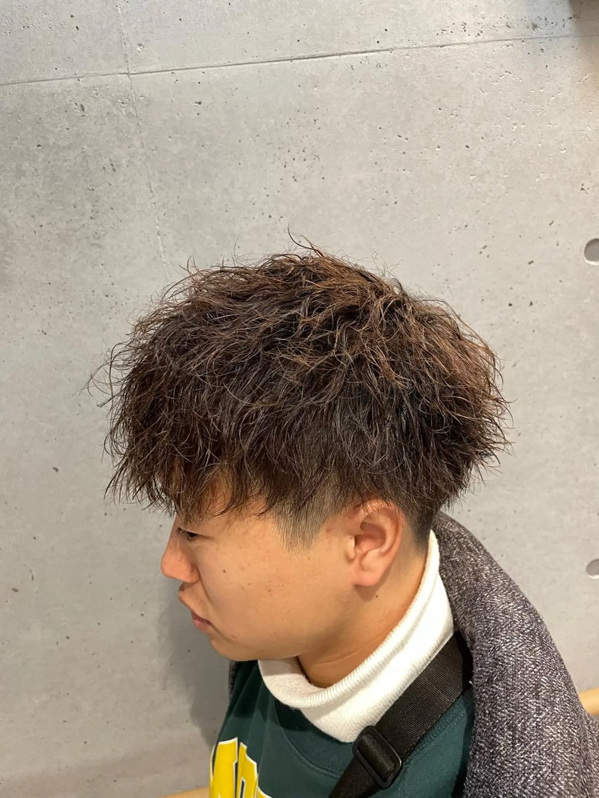 ショート カラー パーマ メンズ カット パーマ 🔥メンズ超特化🔥 青木海斗のヘアスタイル