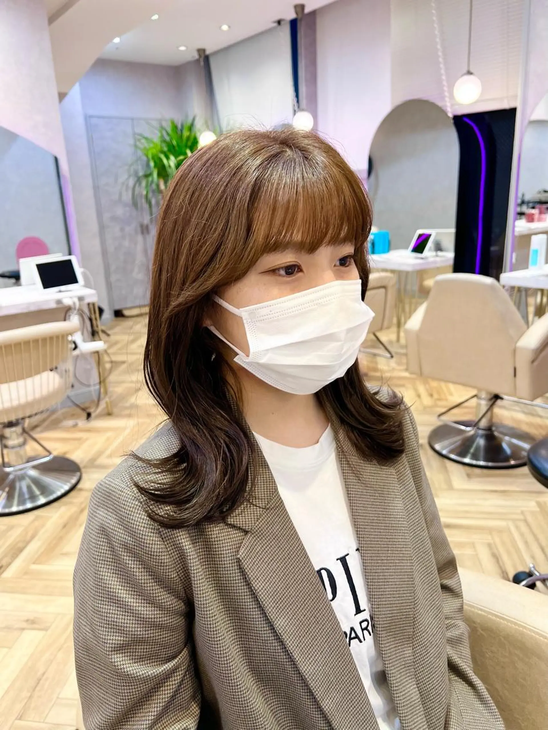 ロング 🎀韓国レイヤー🎀 顔周り とばみかのヘアスタイル