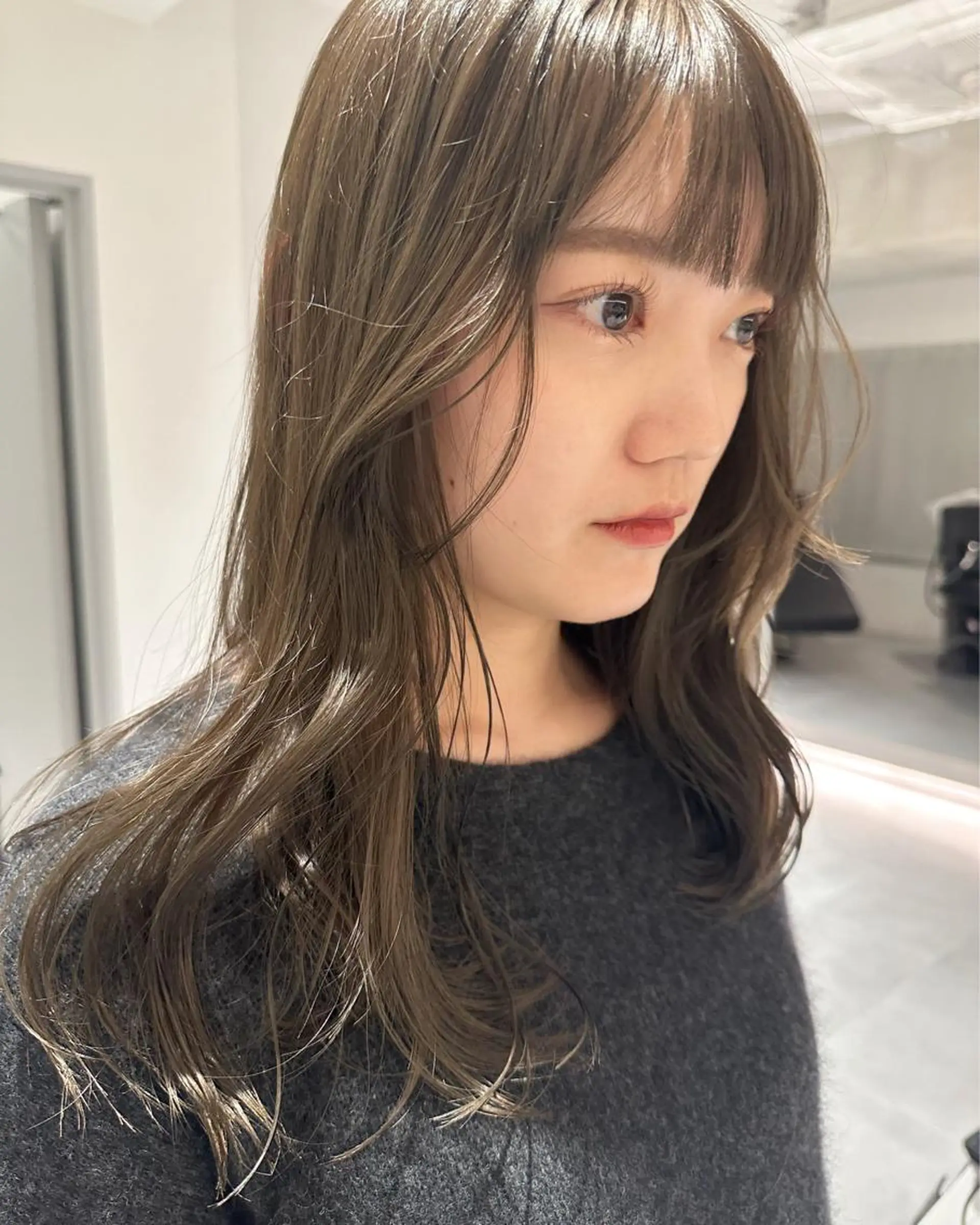 ロング カラー ヘアアレンジ ブリーチ ダブルカラー ブリーチなしカラー 上品な透明感カラー/ 表参道/MIKUのヘアスタイル