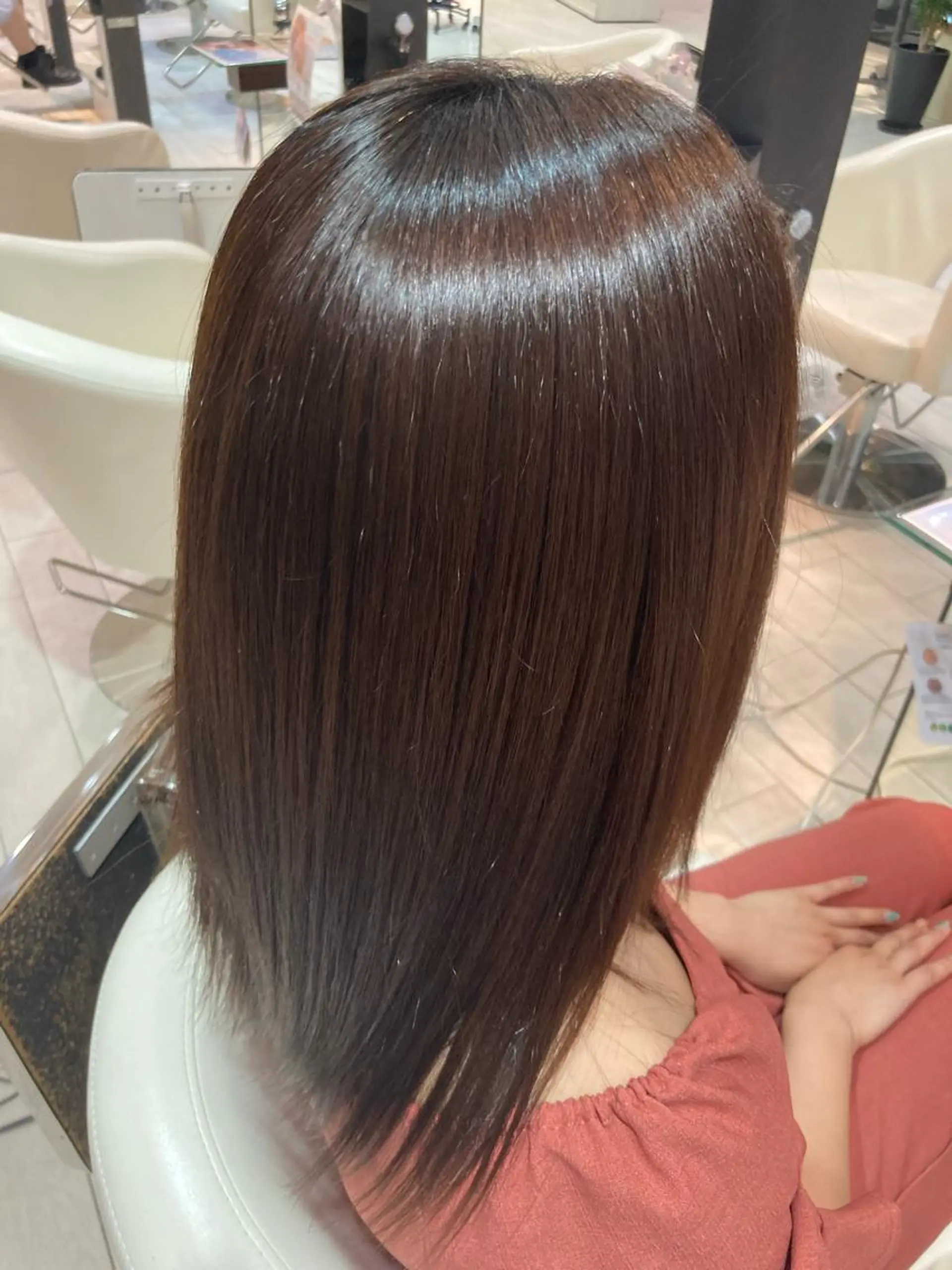 セミロング パーマ ケアパーマ /根本剛史のヘアスタイル