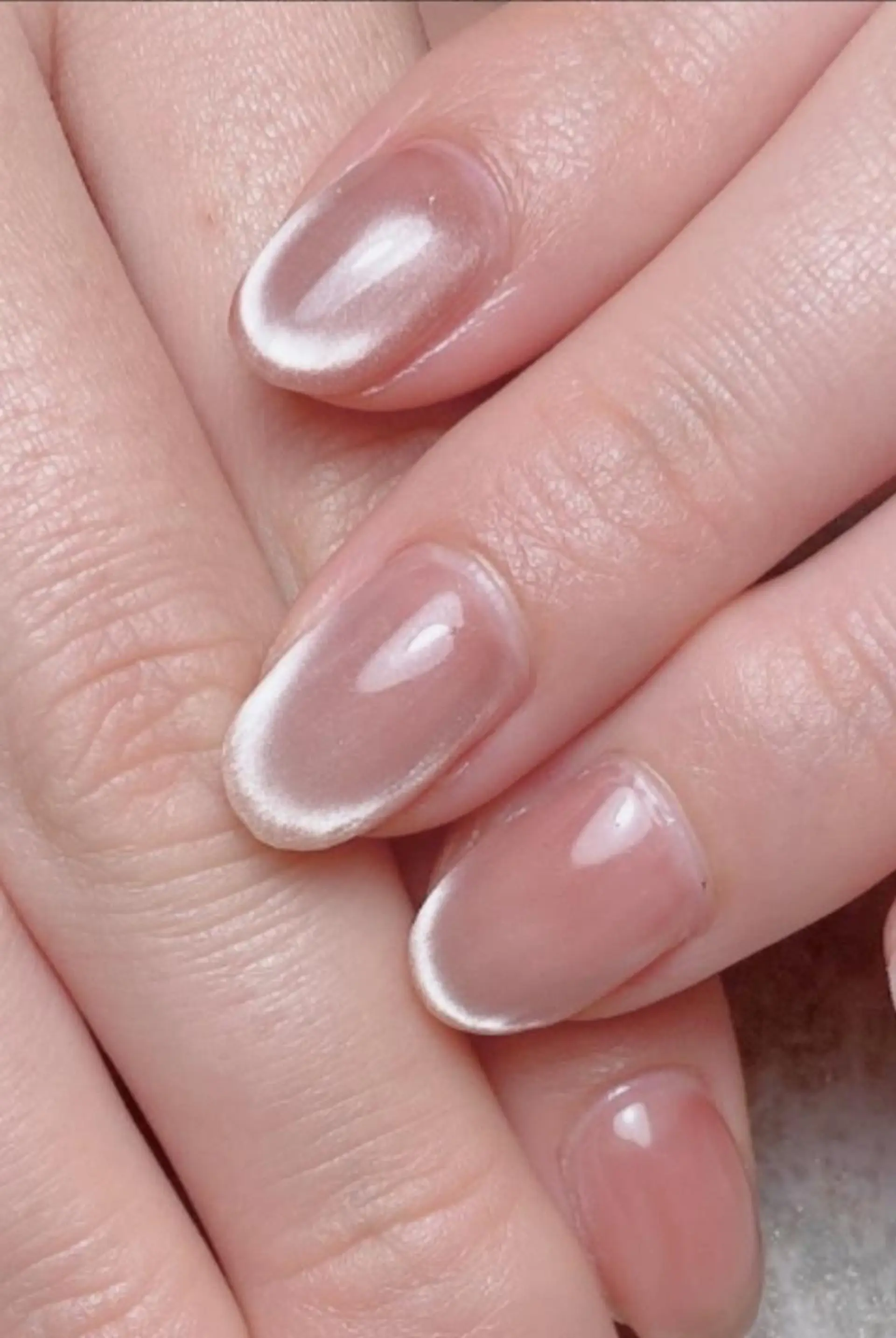 ネイル マグネットネイル ハンドネイル BURGUNDY keikoのネイルデザイン