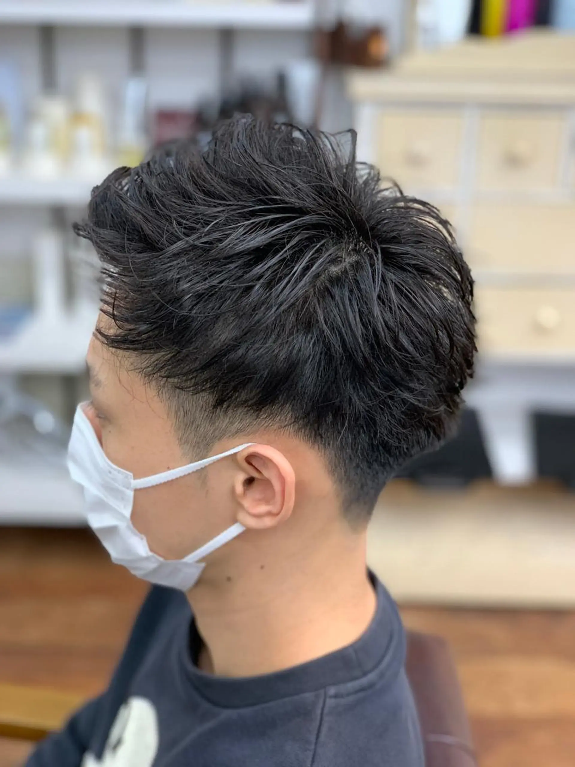 ショート パーマ メンズ カット パーマ トリートメント クセを最大限に活かす メンズパーマ奈良大祐のヘアスタイル