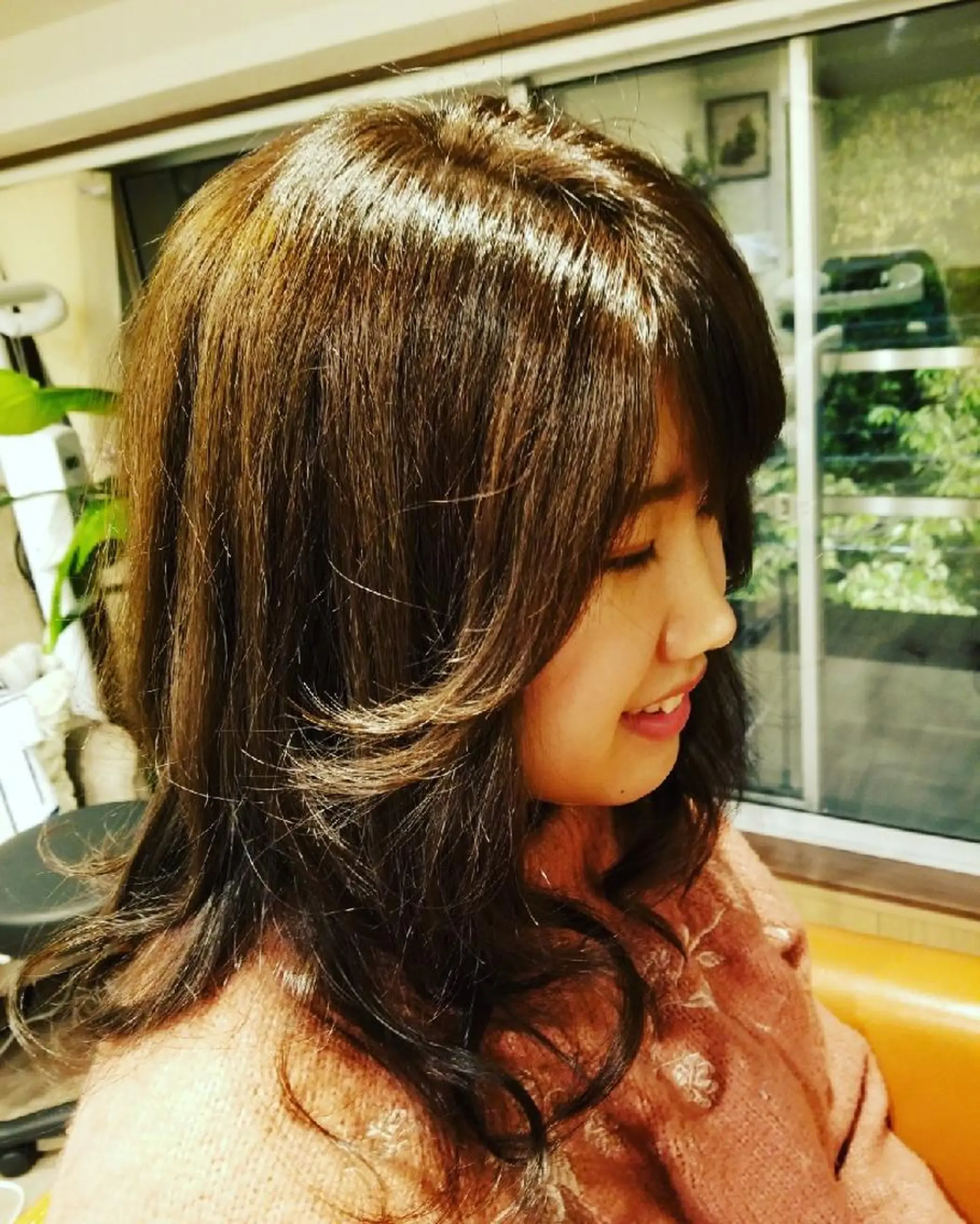 セミロング アッシュ リラク spa hair  ark 富井直美のヘアスタイル