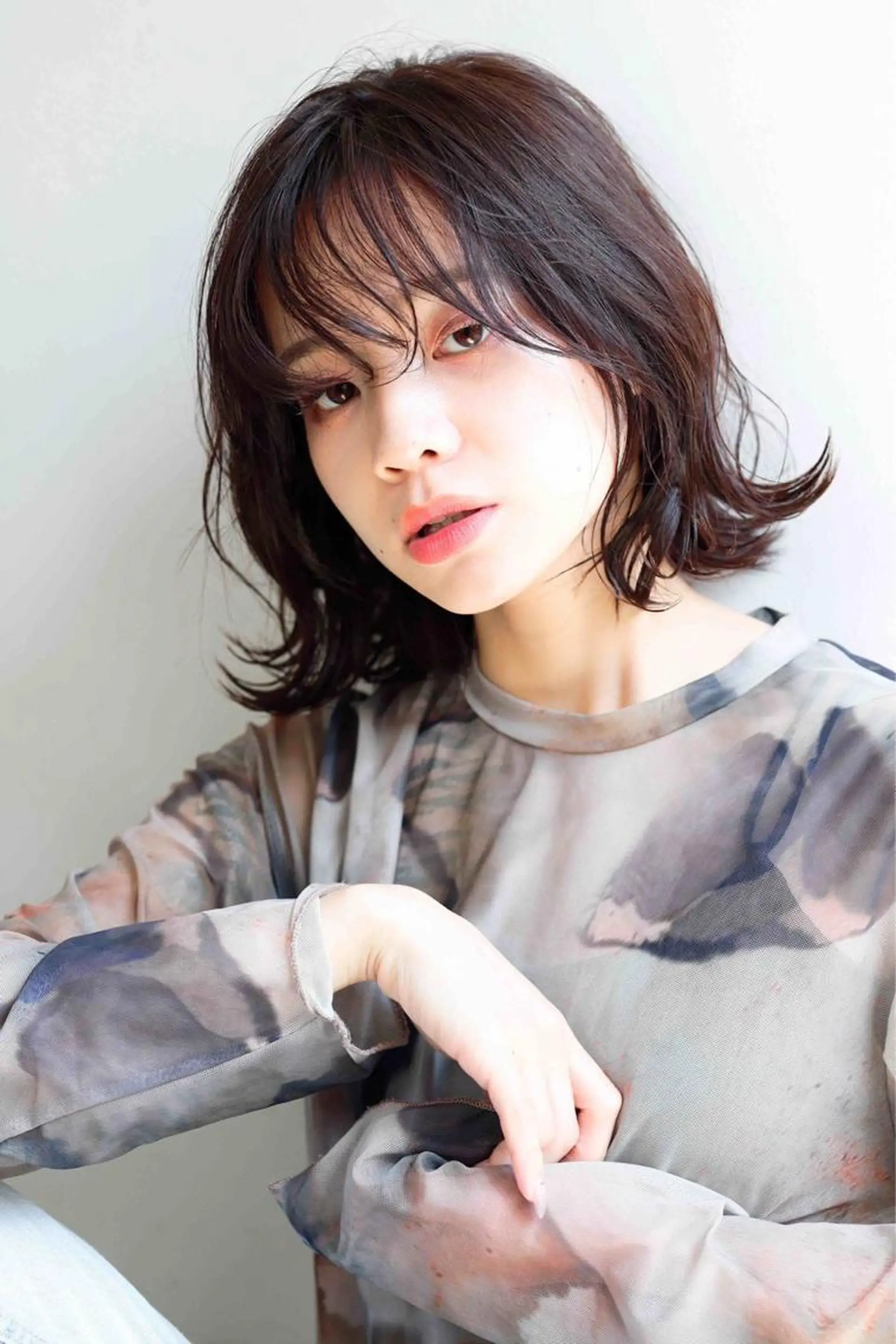 ミディアム カラー パーマ/ダブルカラー ブリーチ⭐️海斗のヘアスタイル