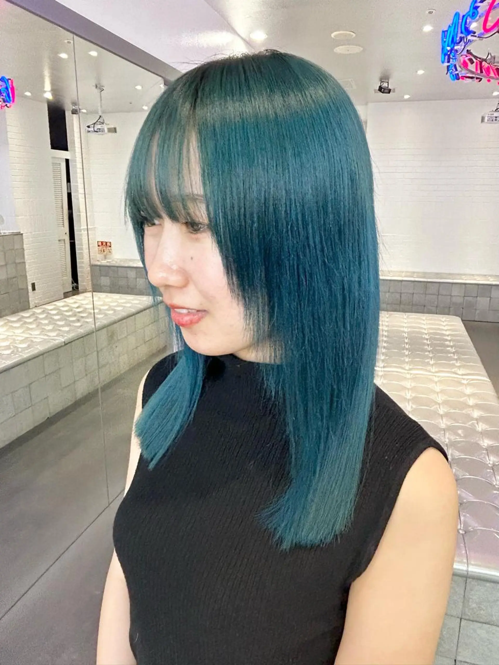 カラー ブルーカラー 光透け髪🫧 moekaのヘアスタイル