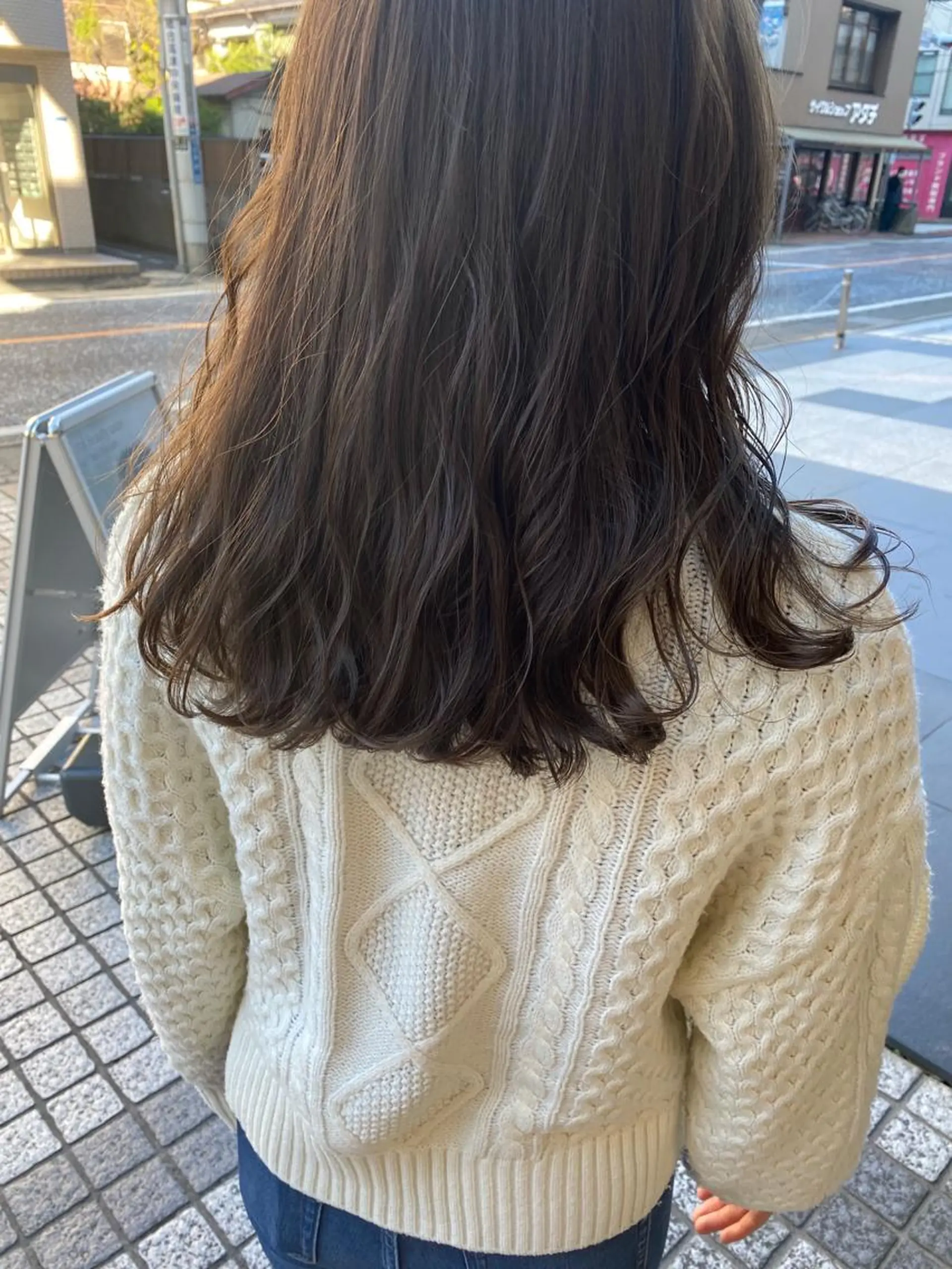 ロング カラー カット ヘアカラー トリートメント ✴︎まえた さやか✴︎のヘアスタイル