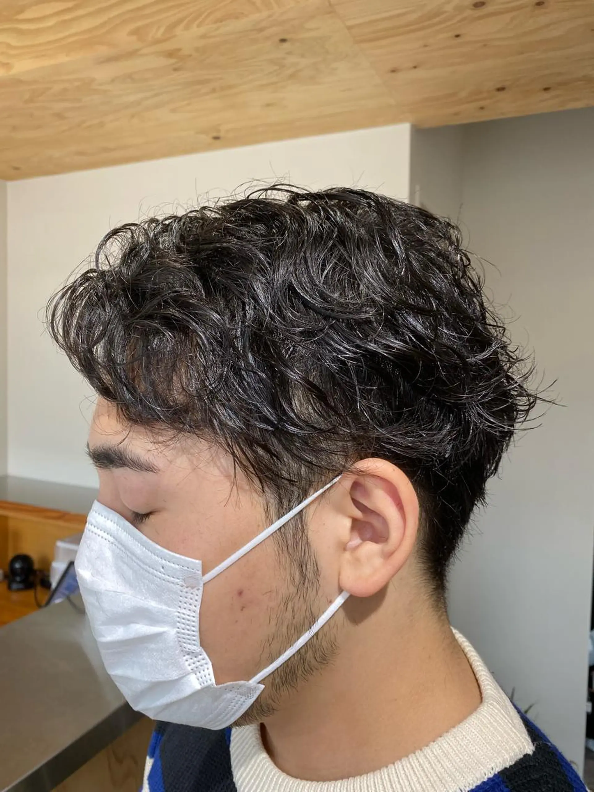 パーマ メンズ カット パーマ トリートメント ヘアセット メンズブリーチカラー /パーマ ごーた立川のヘアスタイル