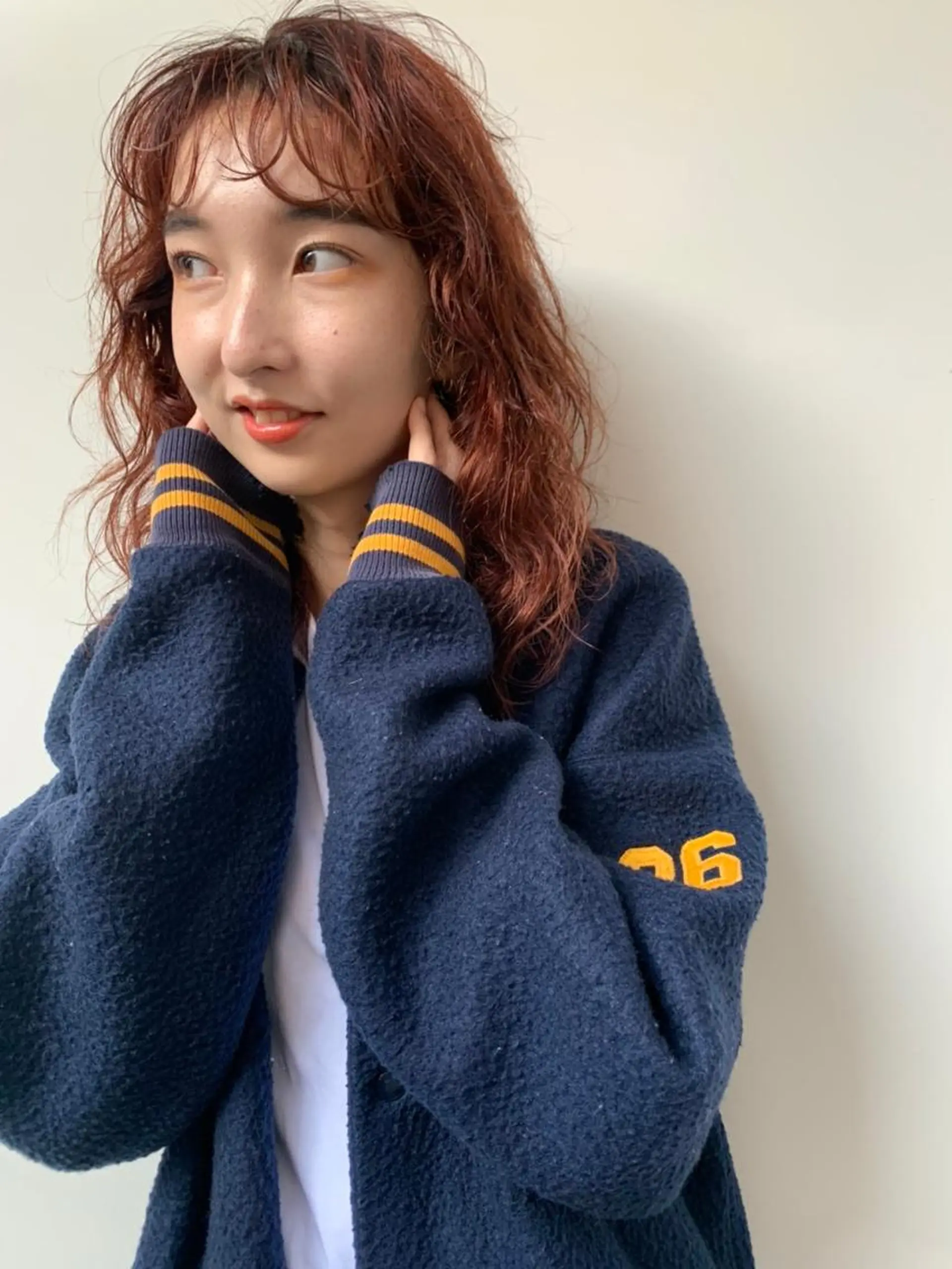 ミディアム パーマ カラー ミディアムパーマ アディクシーカラー ダブルカラー グラデーションカラー ハイライトカラー カット ヘアカラー トリートメント ヘッドスパ CEINE+ officialのヘアスタイル