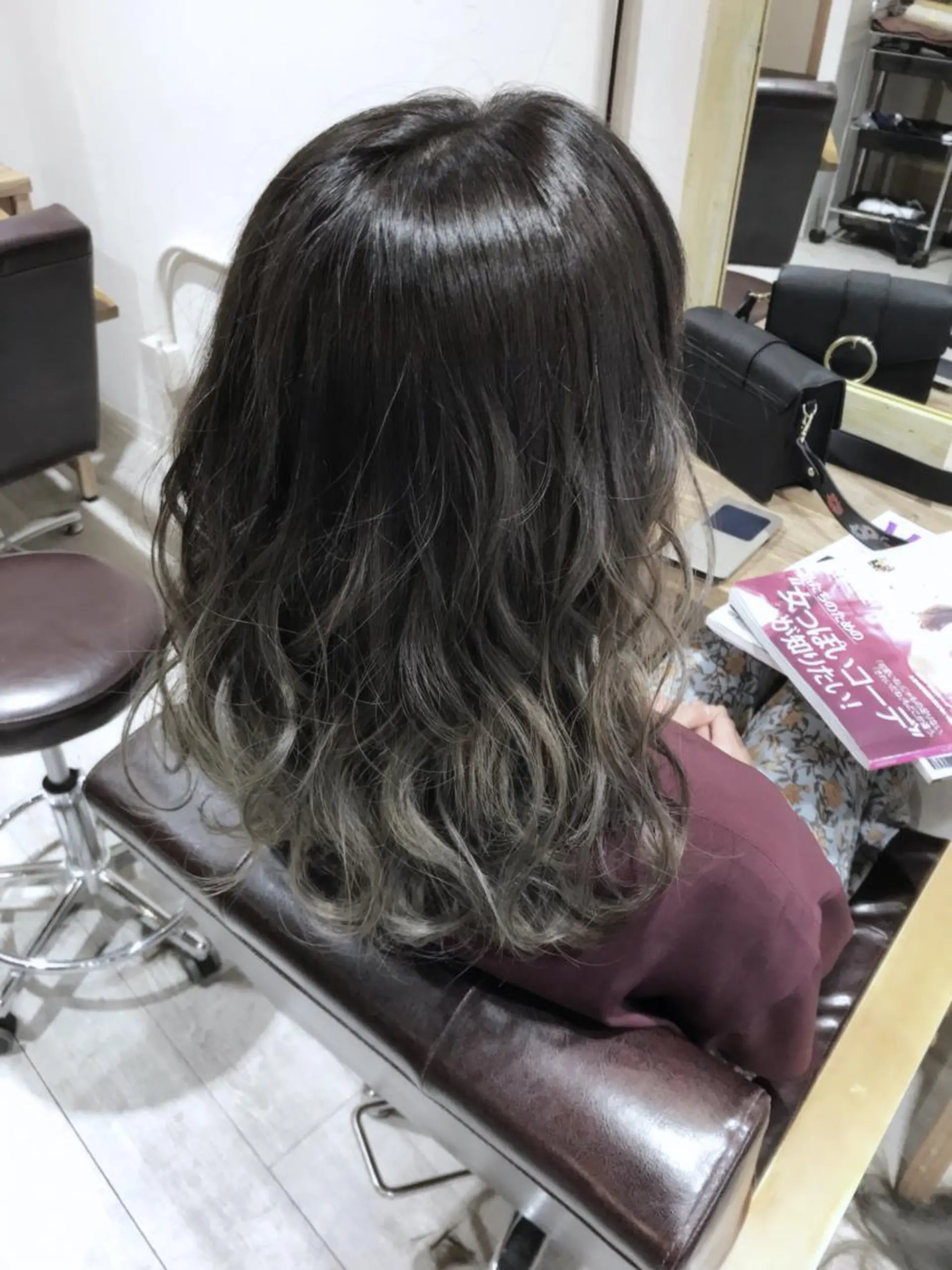 セミロング カラー パーマ ヘアアレンジ メンズ キッズ ネイル マツエク・マツパ ヘアカラー バレイヤージュ/ 髪質改善/渡邉悟🌱のヘアスタイル