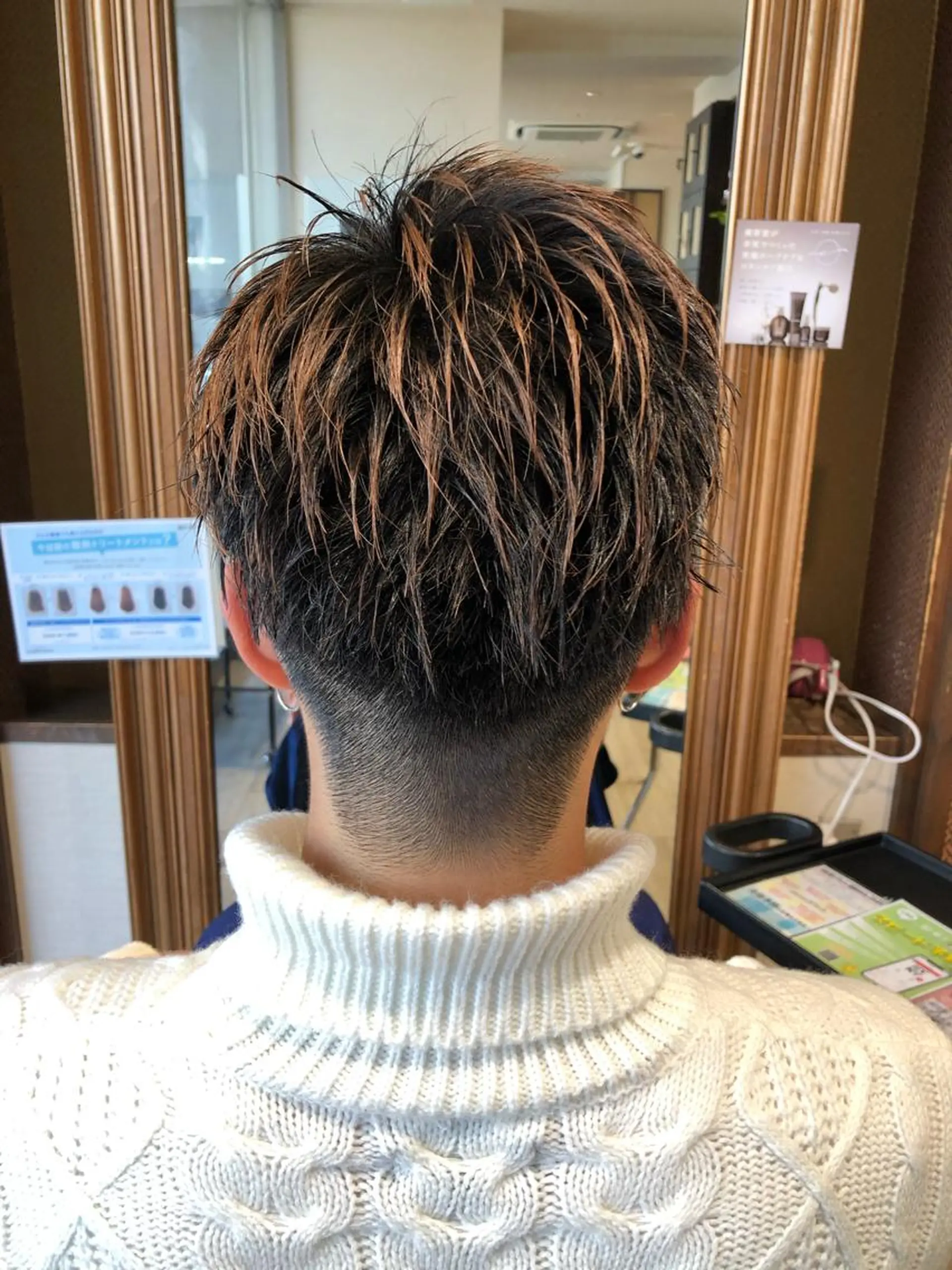 ショート カラー メンズ パーマ/ハイトーン スパイキー/神田正紀のヘアスタイル