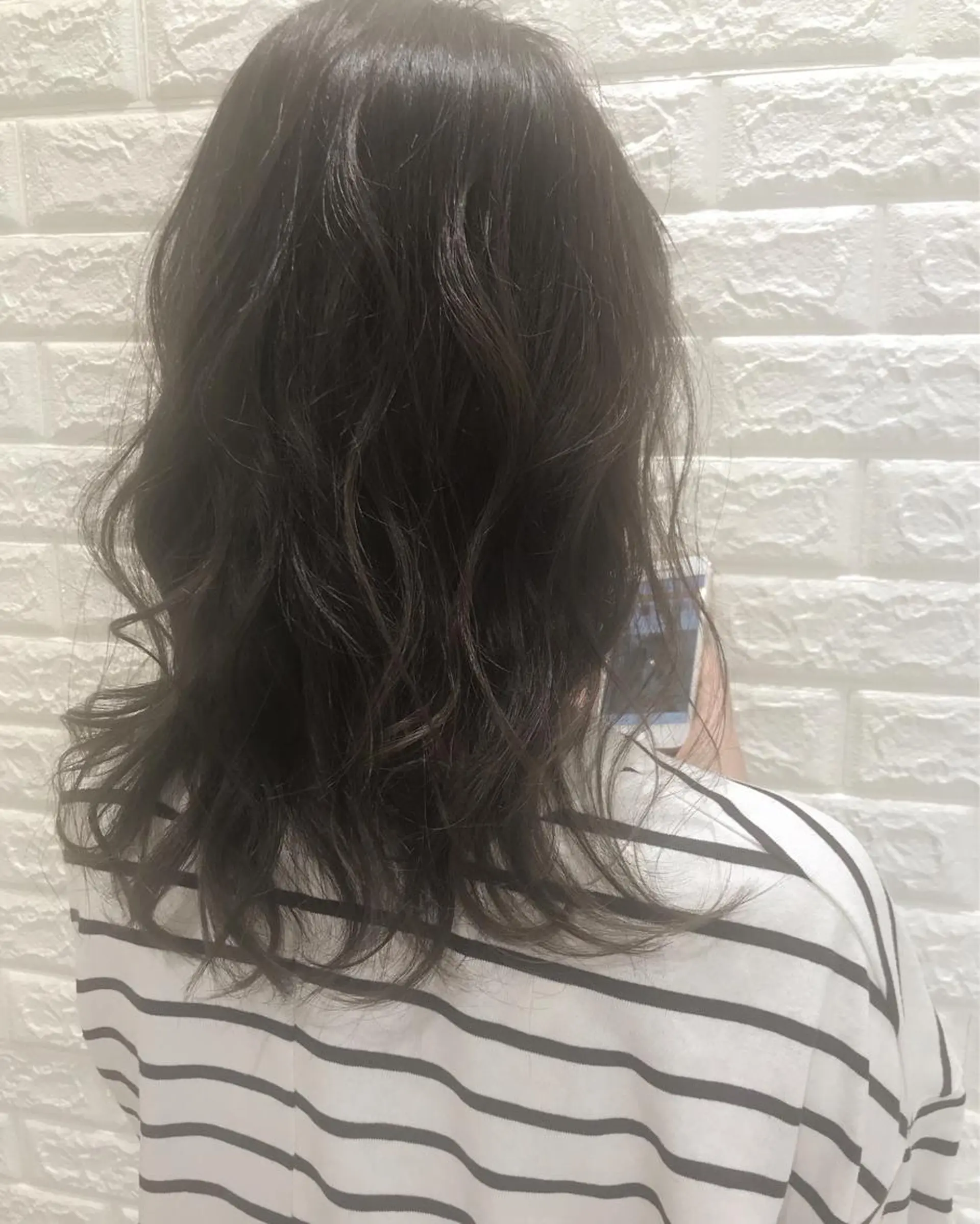 ミディアム カラー ブルーカラー ブルージュ ナガイ ユウキのヘアスタイル