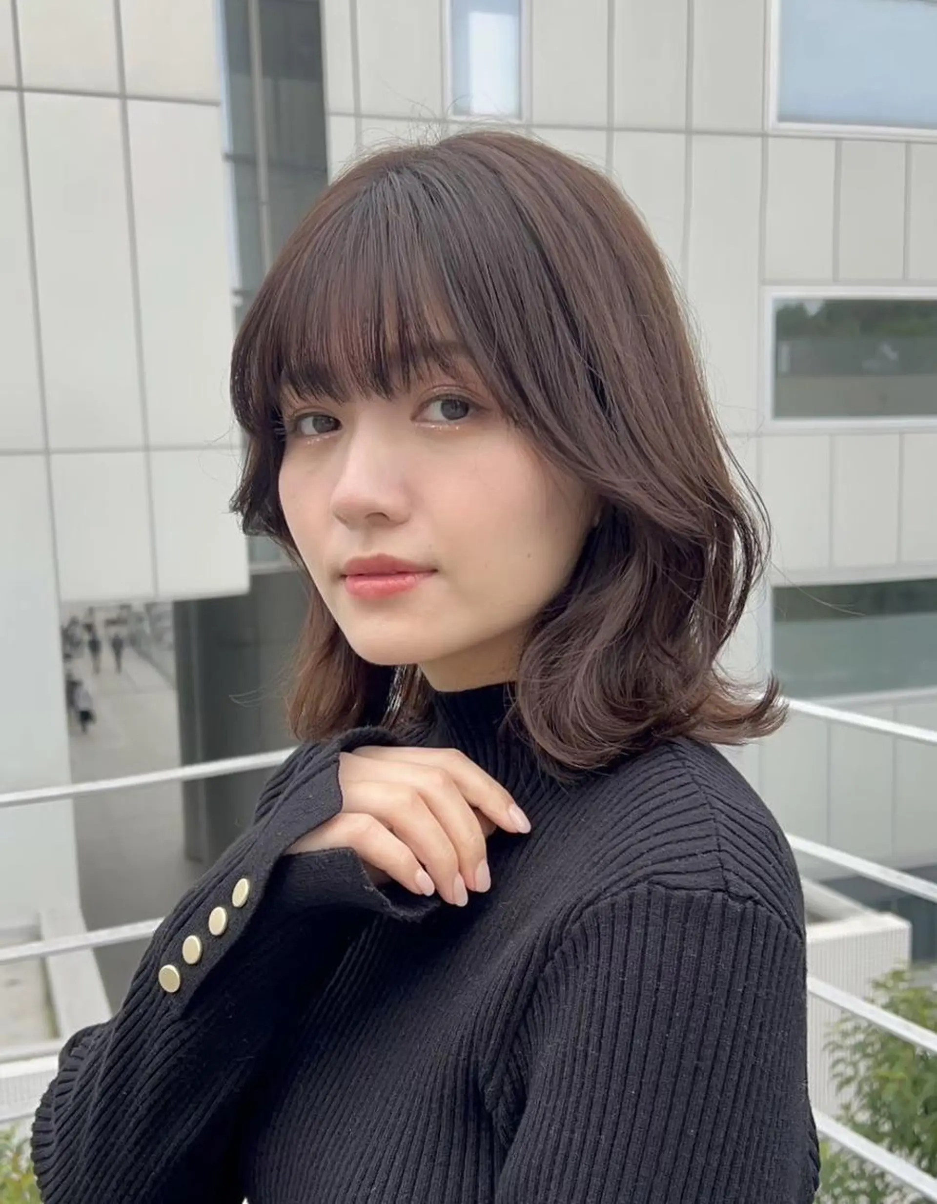 カラー 透明感暗髪/春色 ヘア/銀座DISCOのヘアスタイル