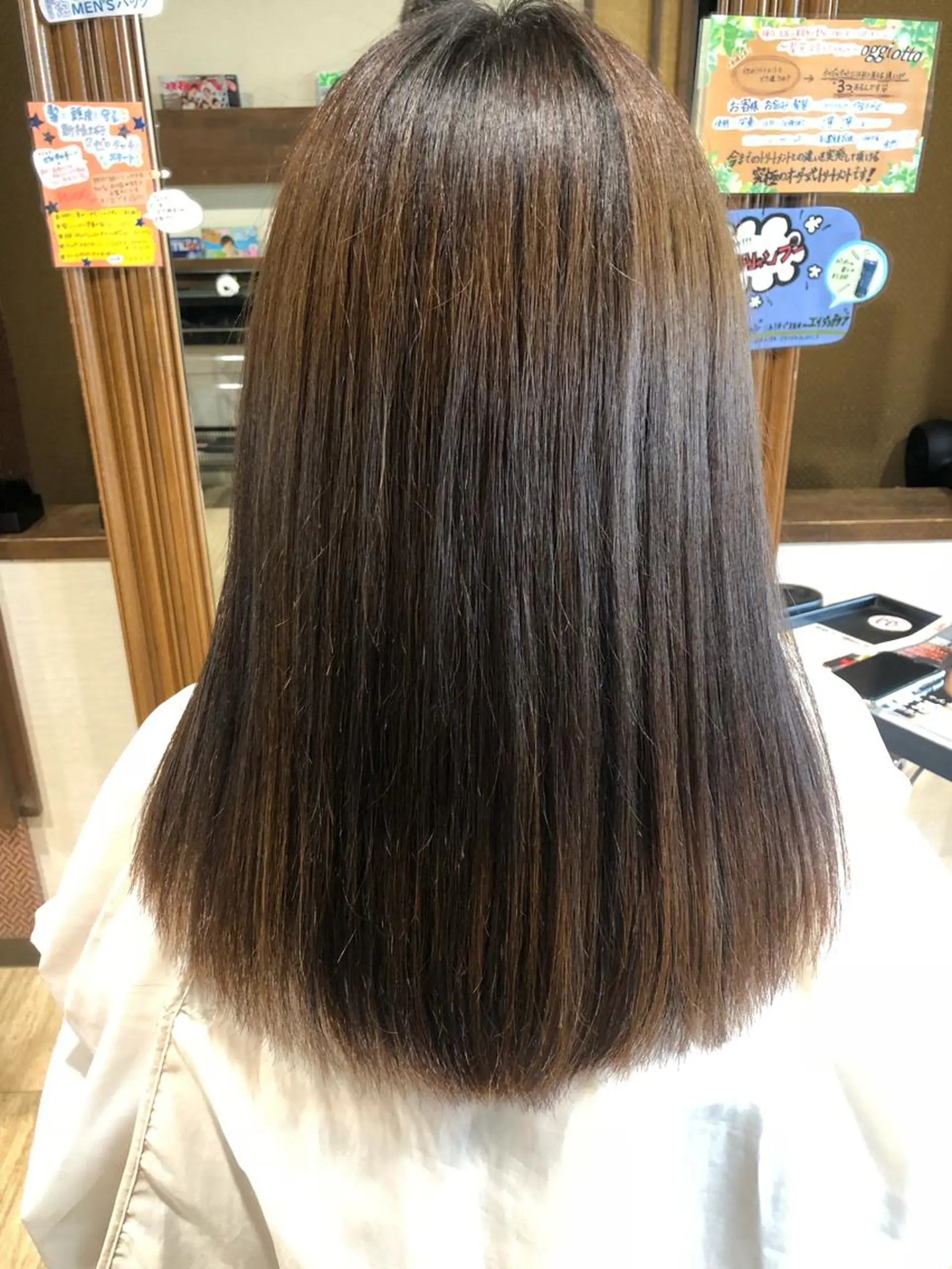 セミロング 縮毛矯正/髪質改善 主税巧一のヘアスタイル