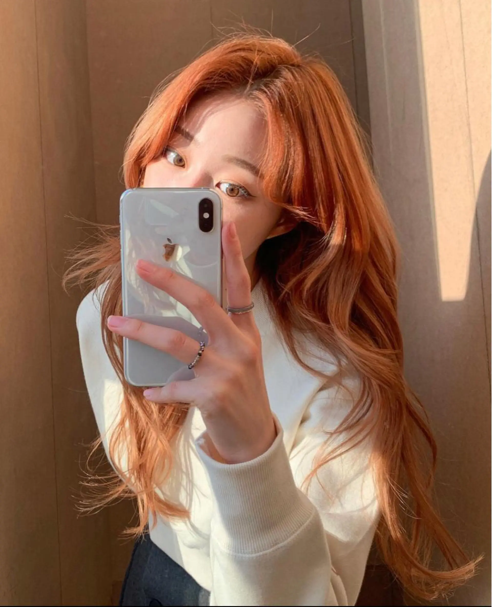 ミディアム ヘアカラー MAEDA 西金沢美容室のヘアスタイル