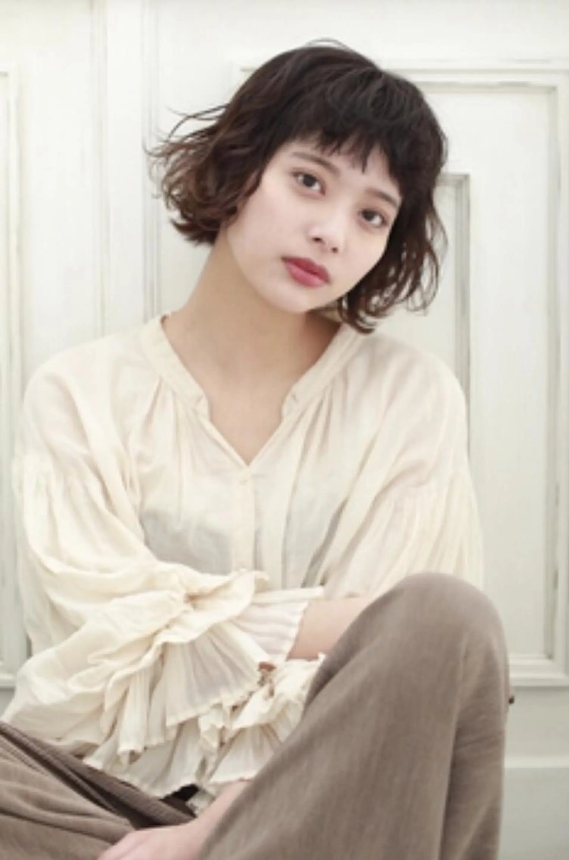 ショート カラー パーマ 🌙FLYCKA ☀️縮毛矯正のヘアスタイル