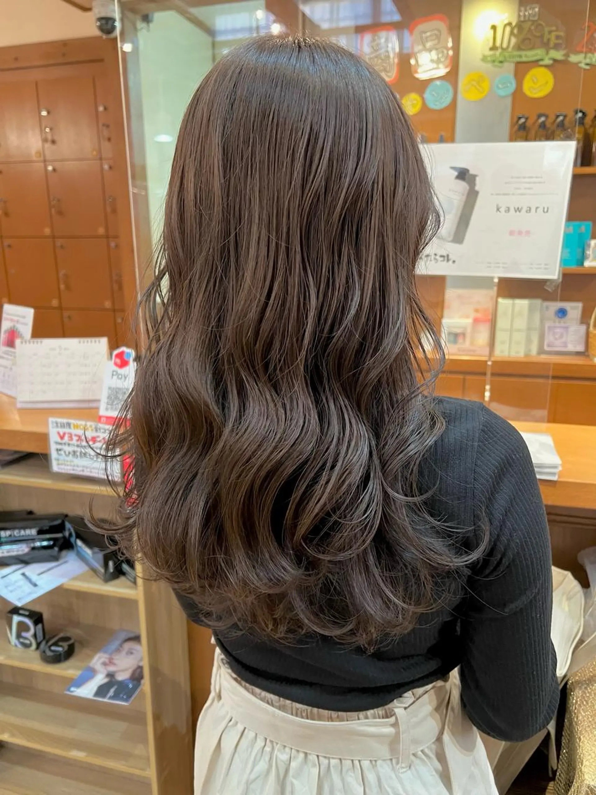 セミロング カラー パーマ Artist 藤﨑紘成のヘアスタイル