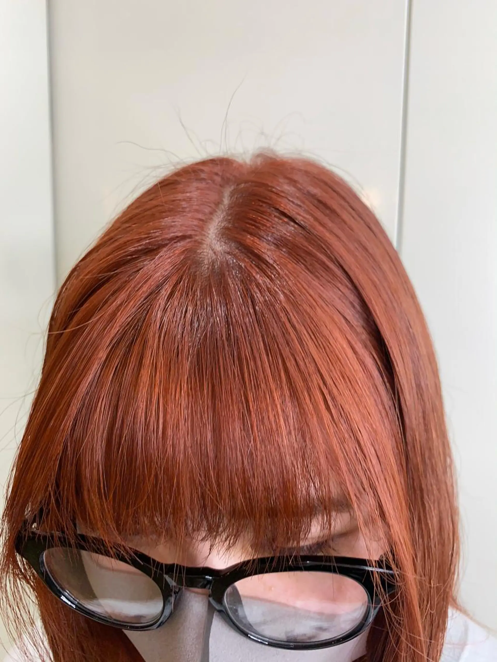 ミディアム カラー ベージュカラー オレンジ オレンジベージュ 桃果 momokaのヘアスタイル