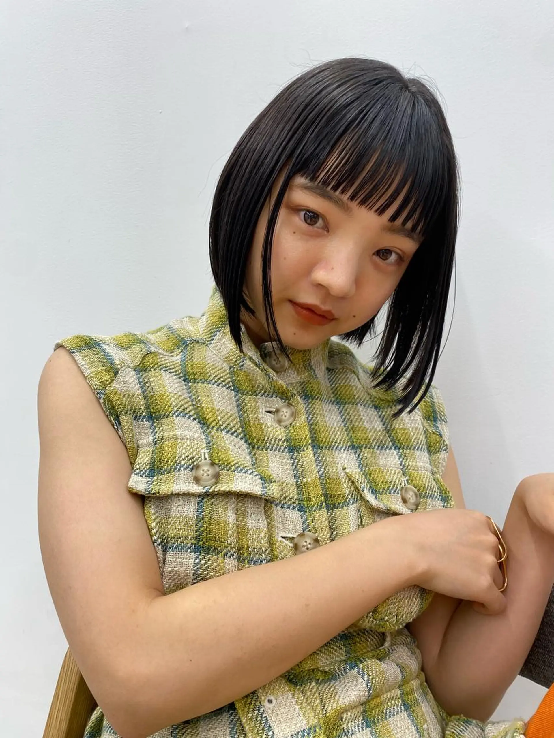 ショート カラー ボブ 艶カラー 🤍🫧/makoのヘアスタイル