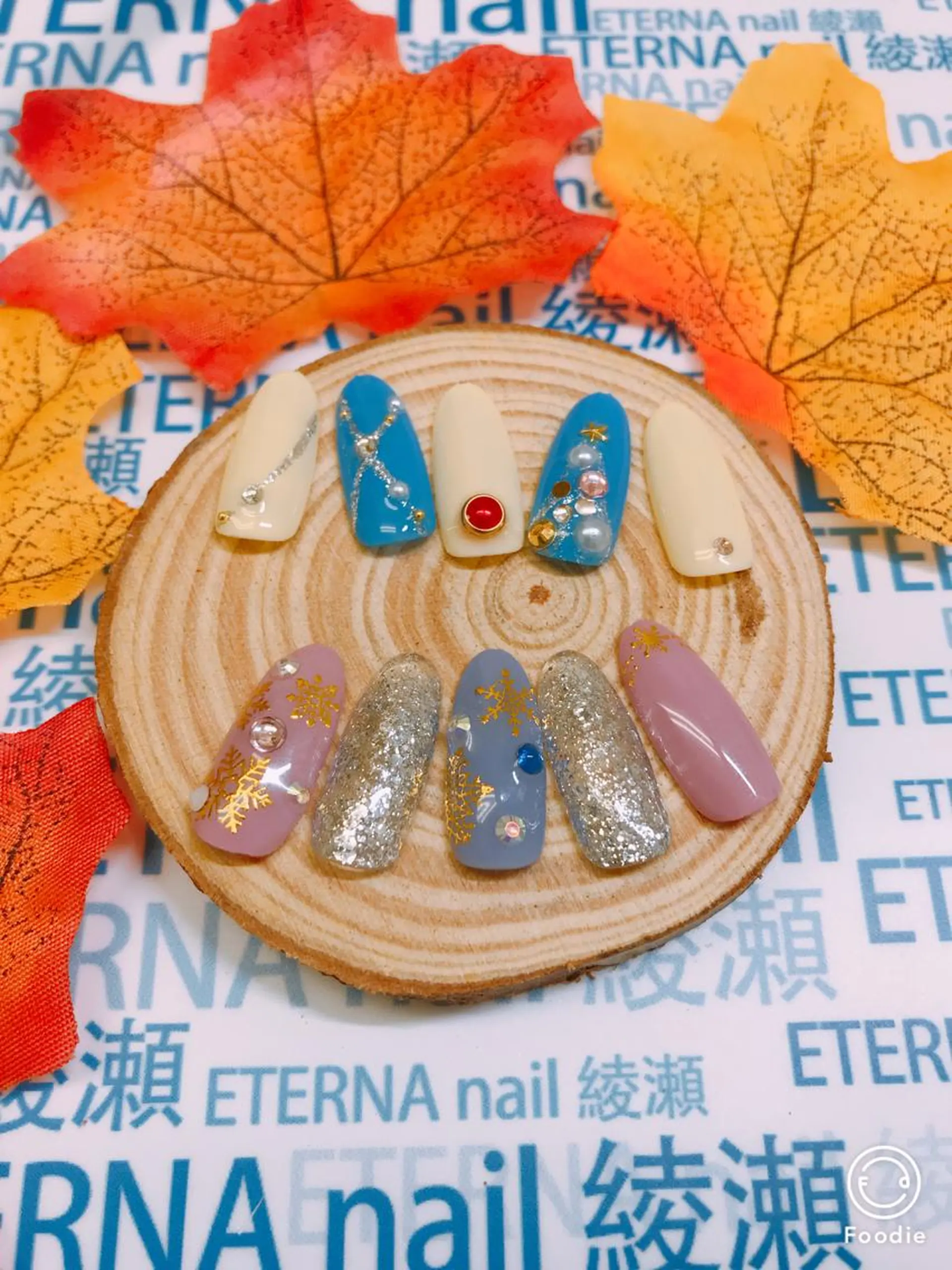 ネイル 冬ネイル クリスマス プライベートサロン eternanailのネイルデザイン