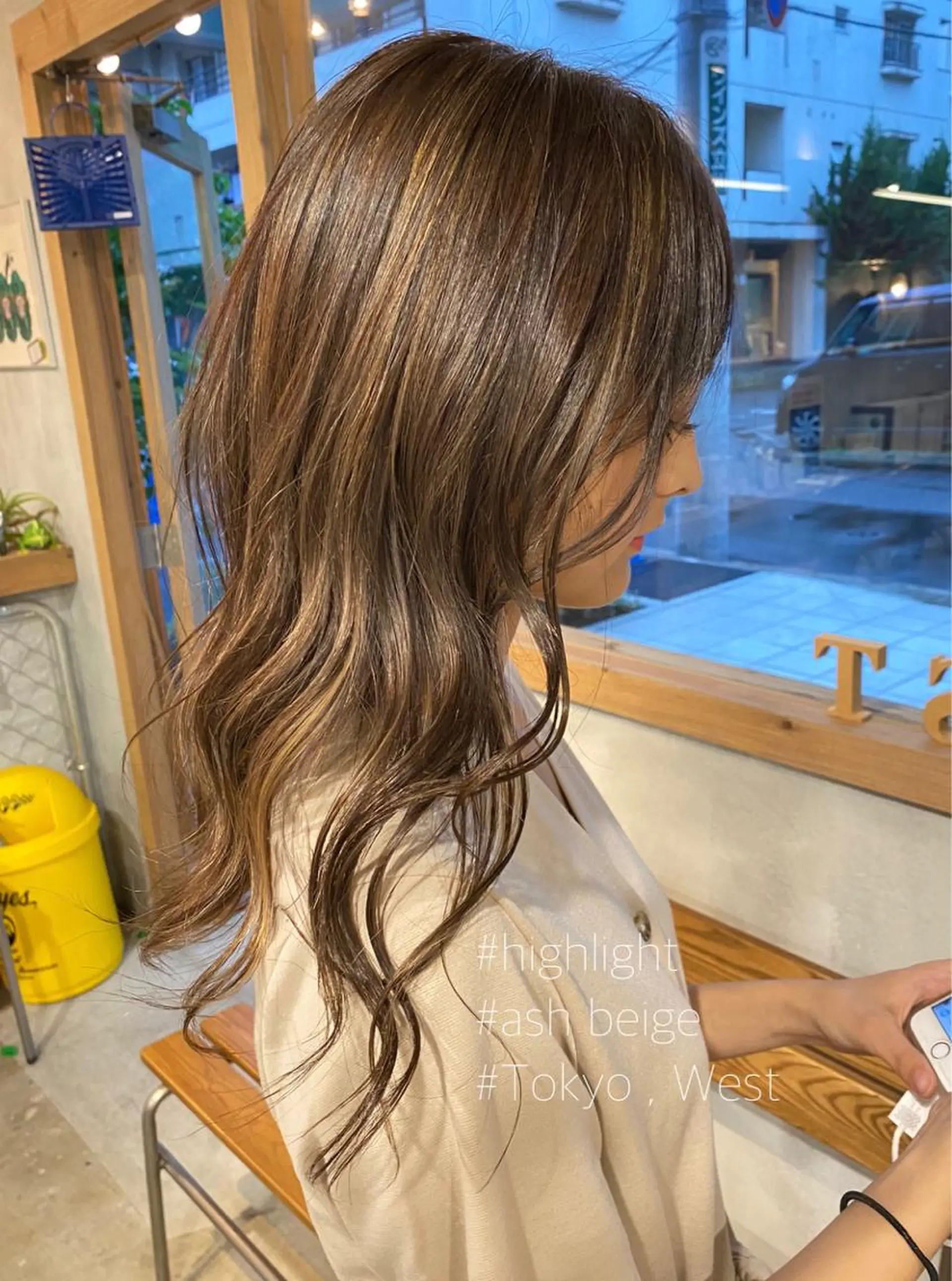 ロング カラー ブリーチ ハイライトカラー ハイライト 竹嶌 健吾のヘアスタイル