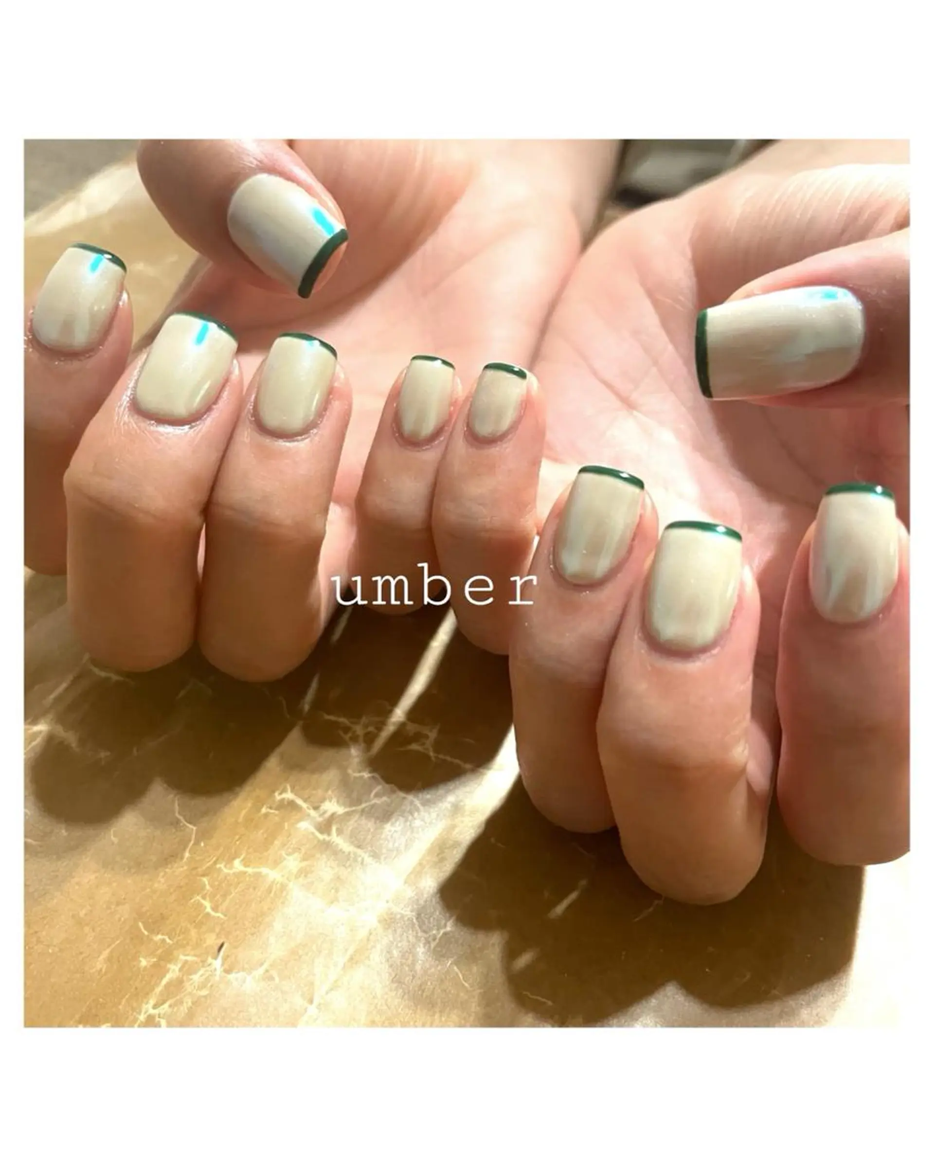 ネイル クリアネイル フラッシュネイル フットネイル フレンチネイル マグネットネイル ハンドネイル umber 三茶1分のネイルデザイン