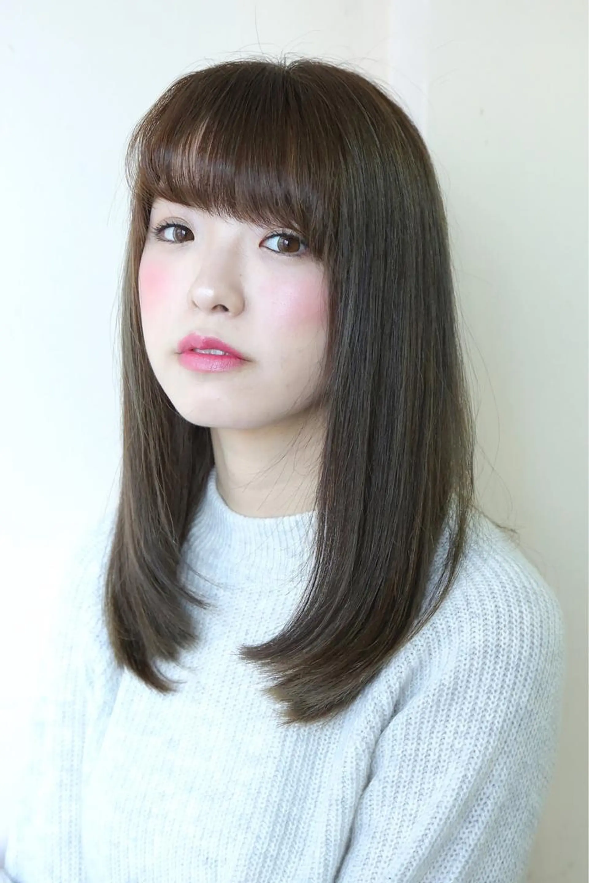 ロング パーマ 縮毛矯正 カット 縮毛矯正 AI 高田馬場店のヘアスタイル