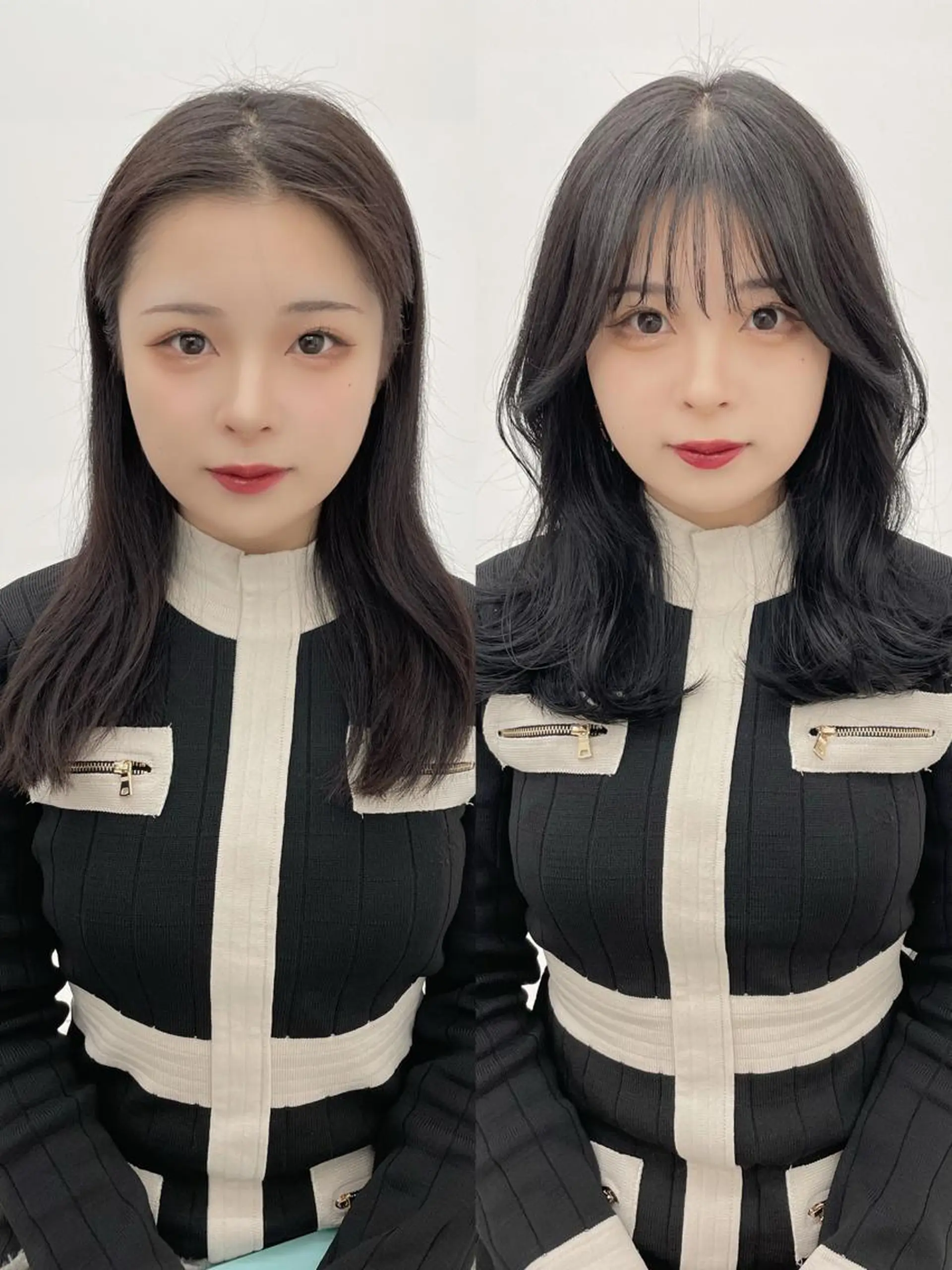 セミロング カラー カット COA GINZA 空也/前髪/顔まわりのヘアスタイル