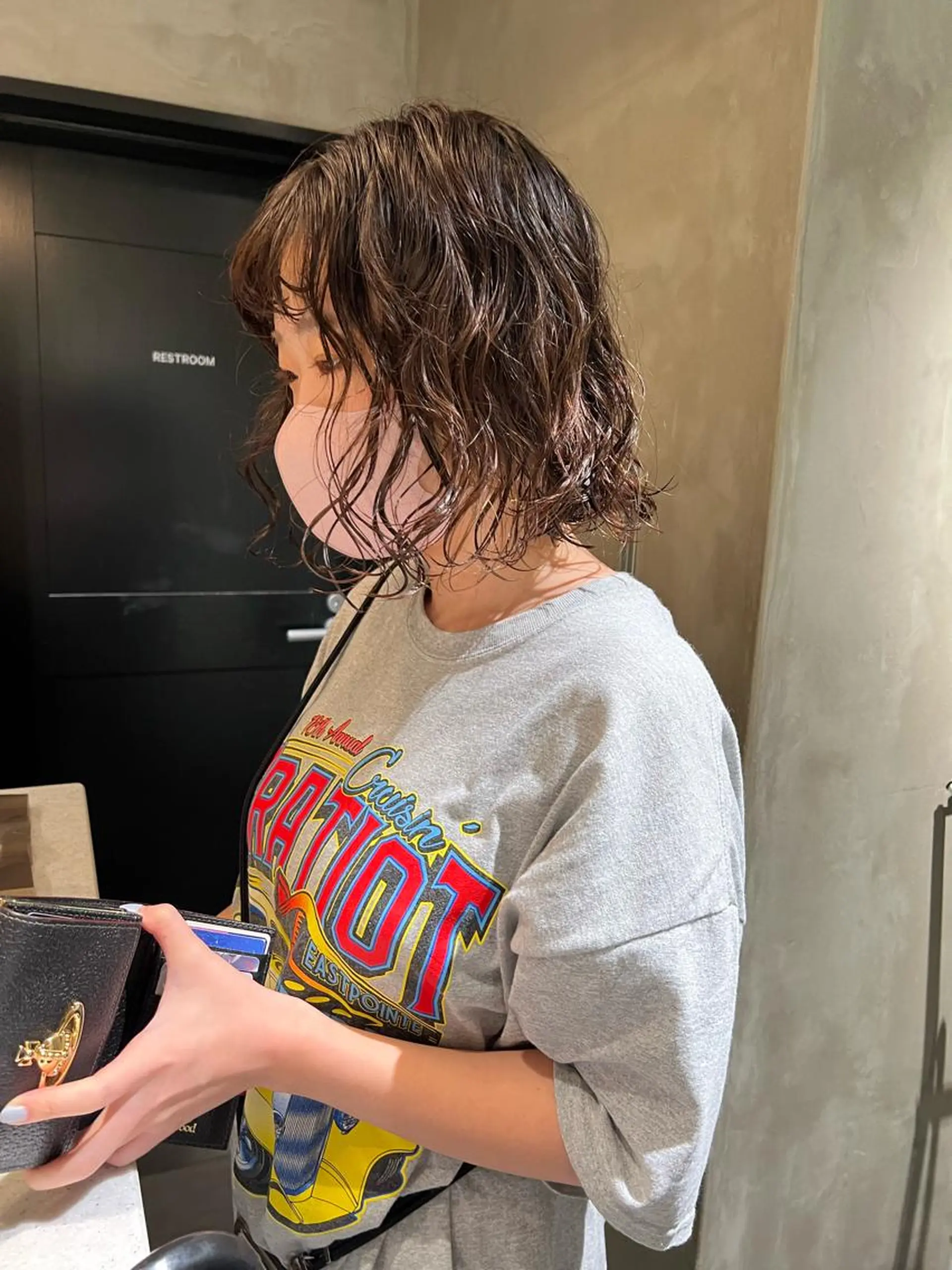 ミディアム パーマ カット パーマ トリートメント アンニュイヘア🪽 ayumiのヘアスタイル