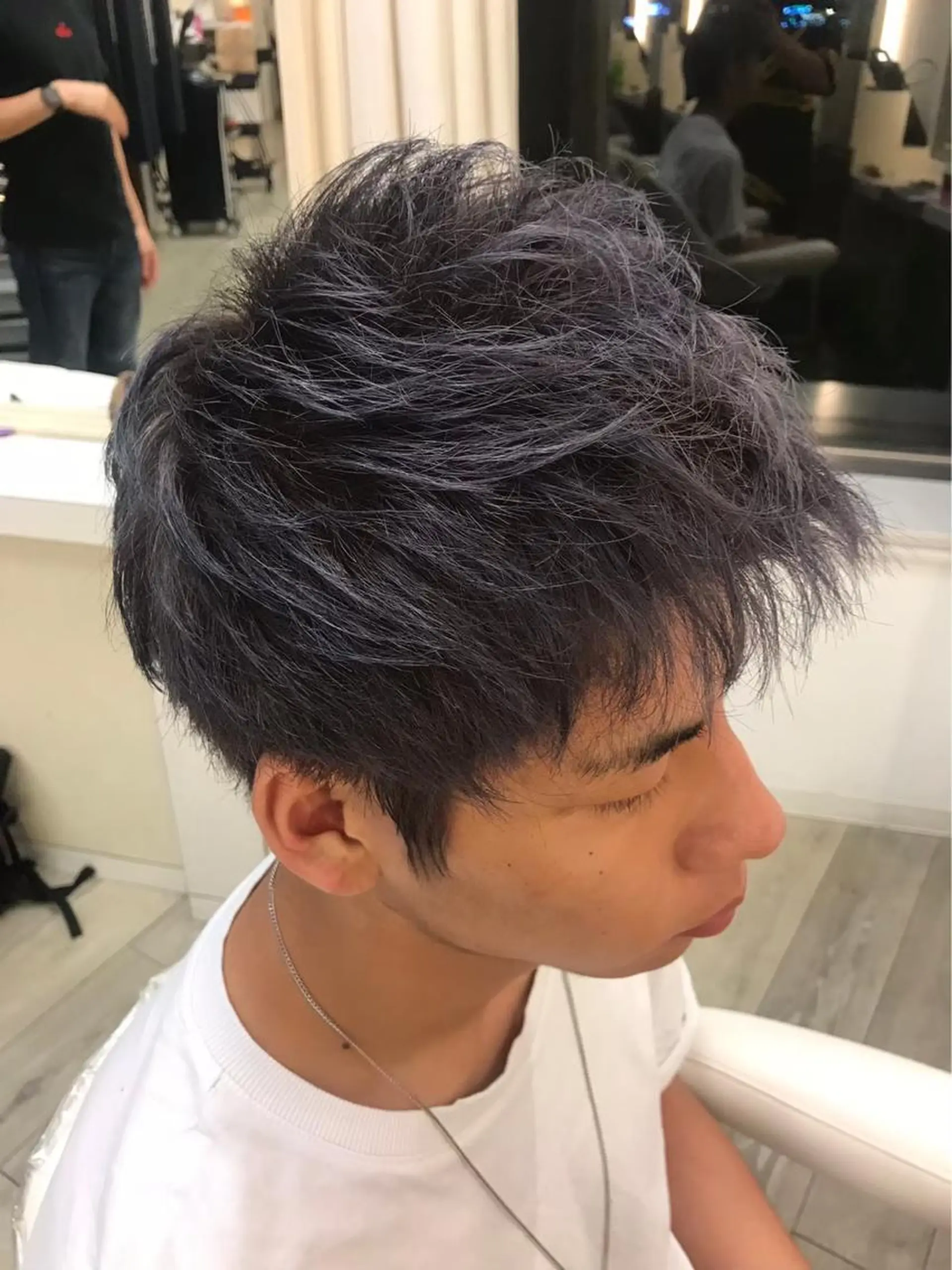 ショート カラー メンズ カット ヘアカラー トリートメント 市川 博紀 副店長のヘアスタイル