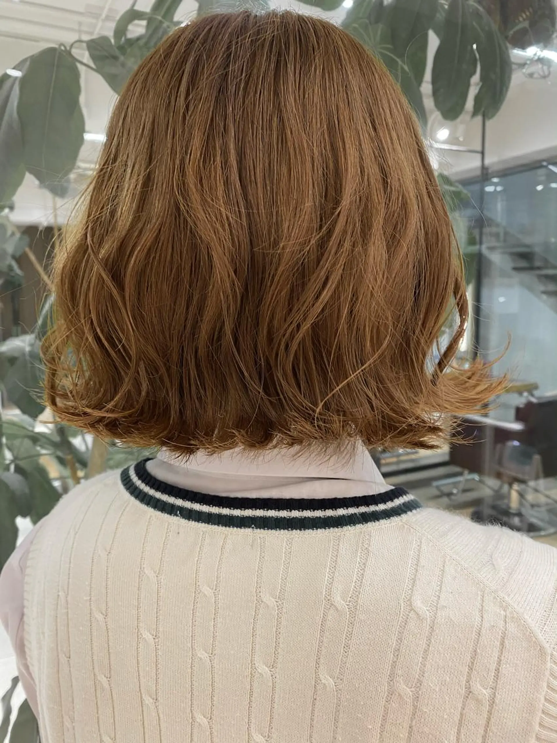 ミディアム カラー ダブルカラー ヘアカラー トリートメント 🍋暖色カラーヘアア レンジniina🍋のヘアスタイル