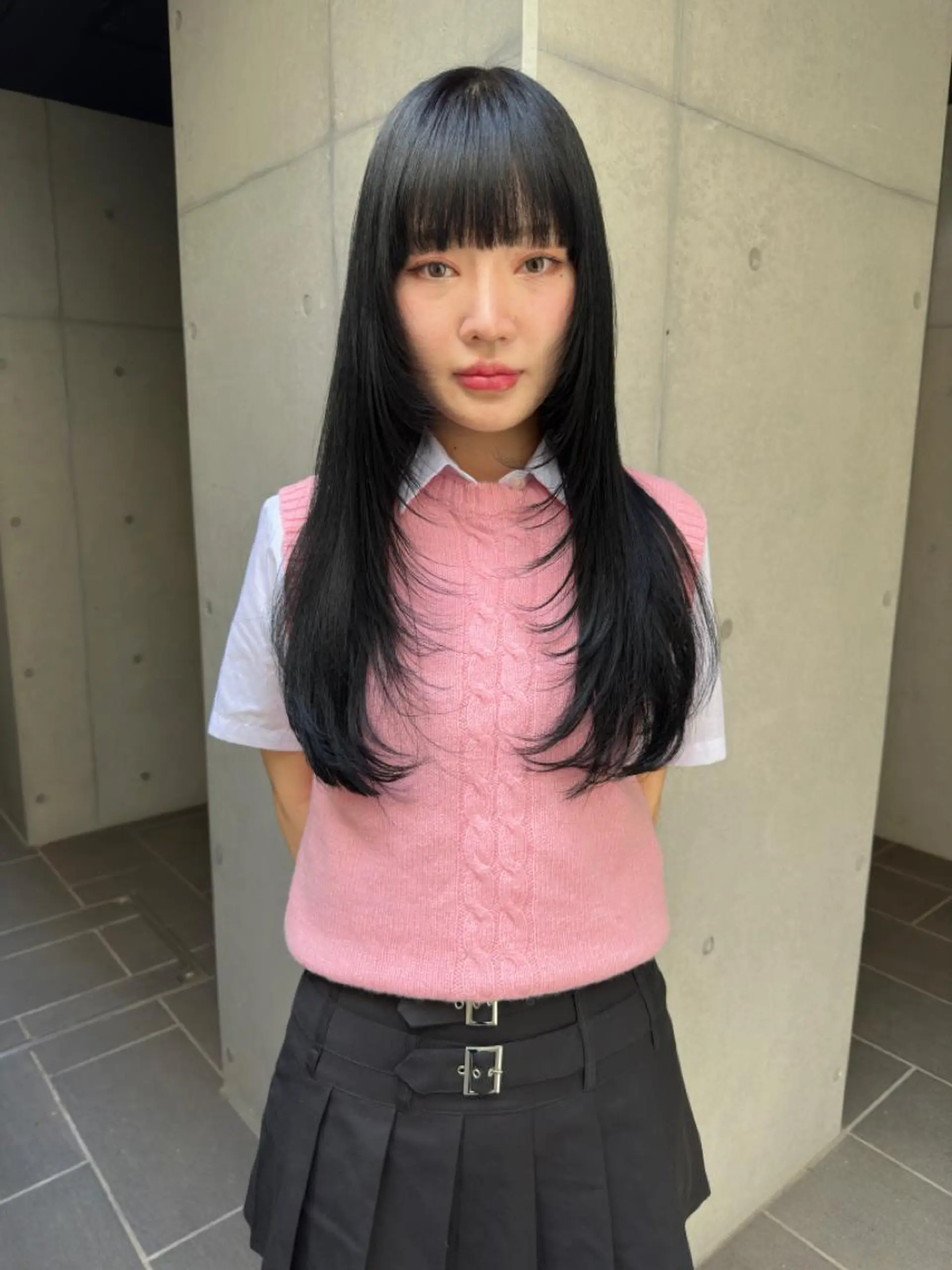 ロング カラー カット ヘアカラー トリートメント ウルフ/レイヤー🟠 山本祐輔🟠のヘアスタイル