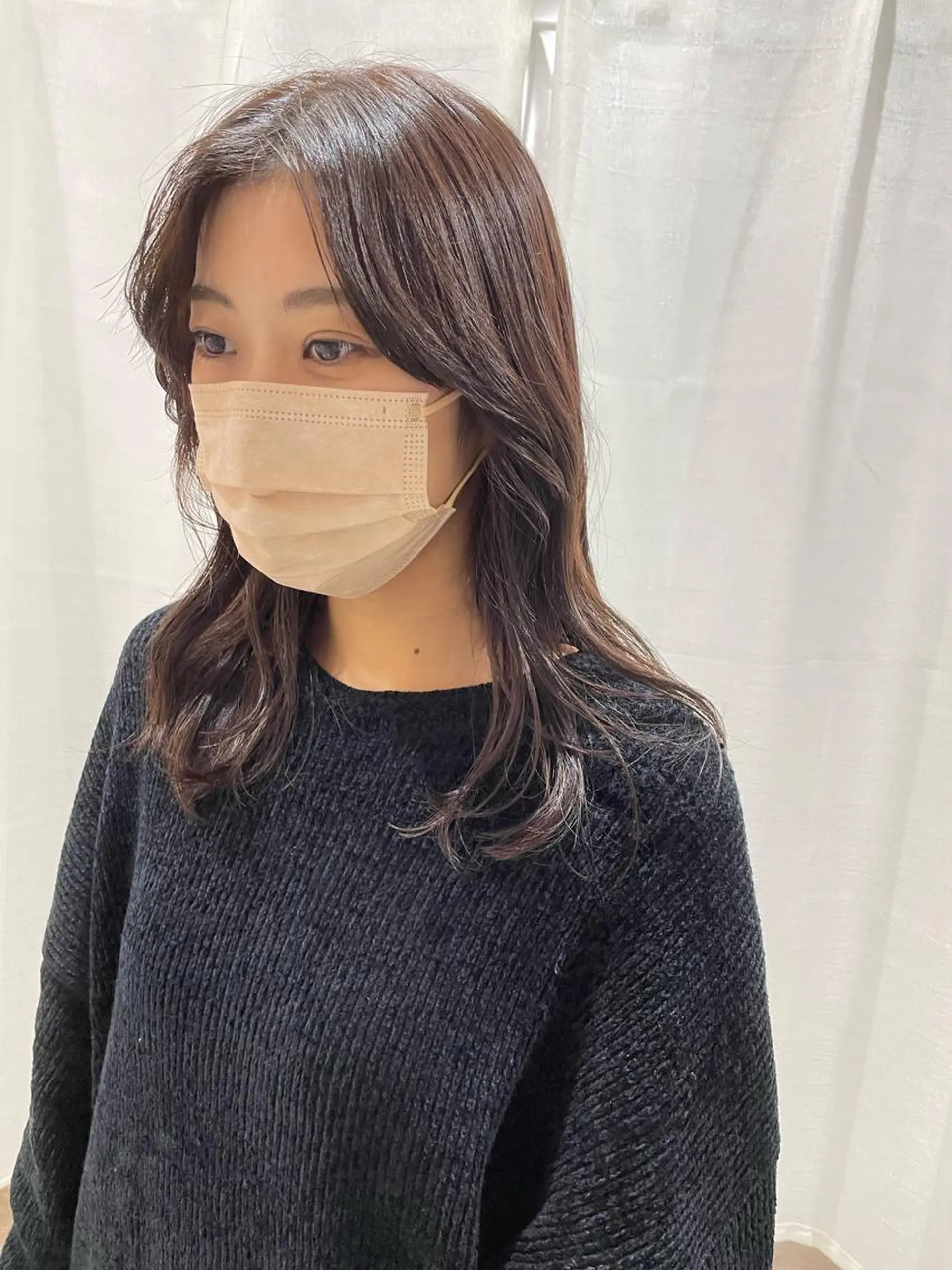 セミロング カラー silo所属・silo MOKA 顔周りカット🦦のヘアスタイル