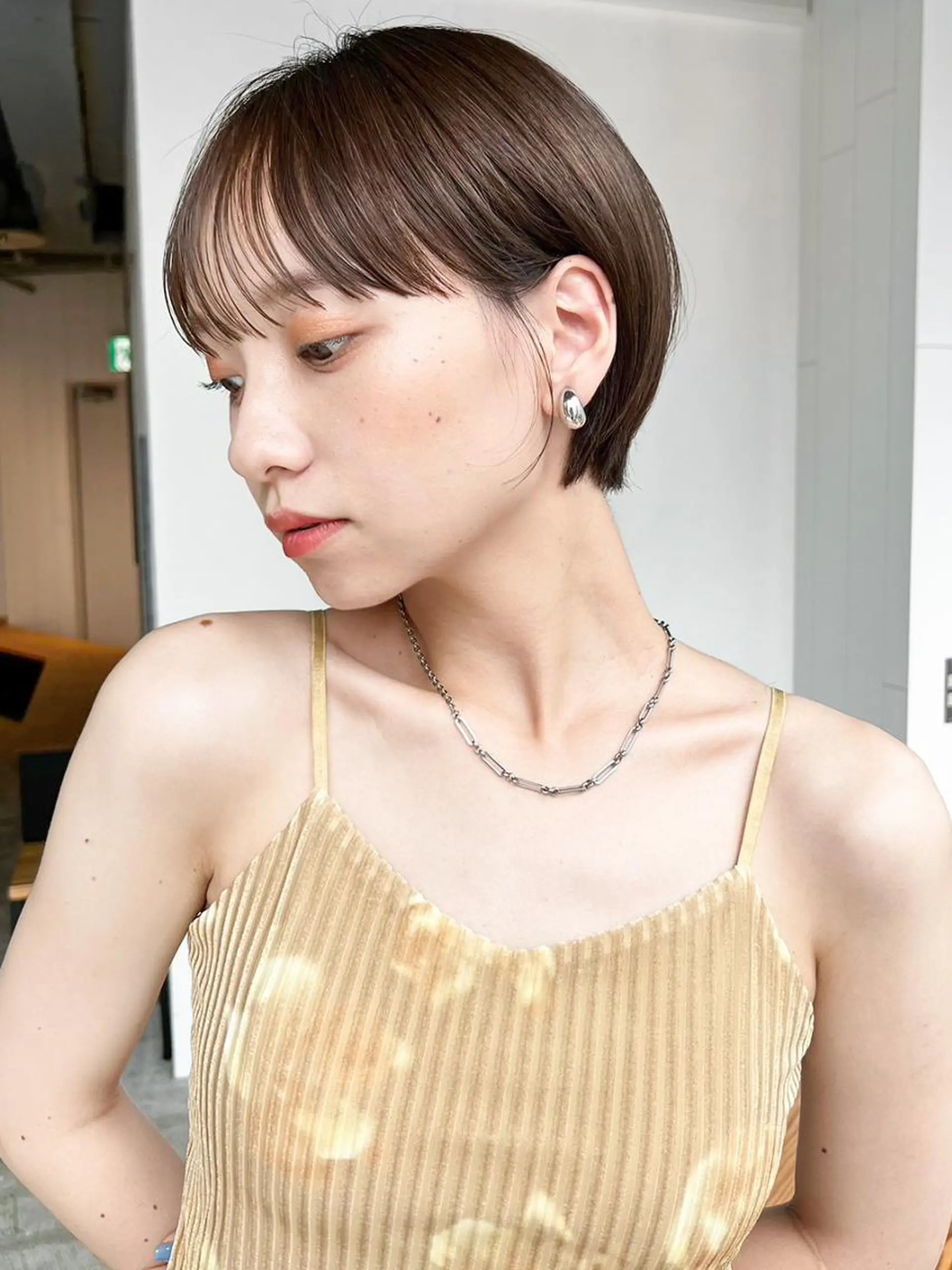 ショート カラー ショートヘア カット ヘアカラー トリートメント ITby ALBUM 北千住店のヘアスタイル