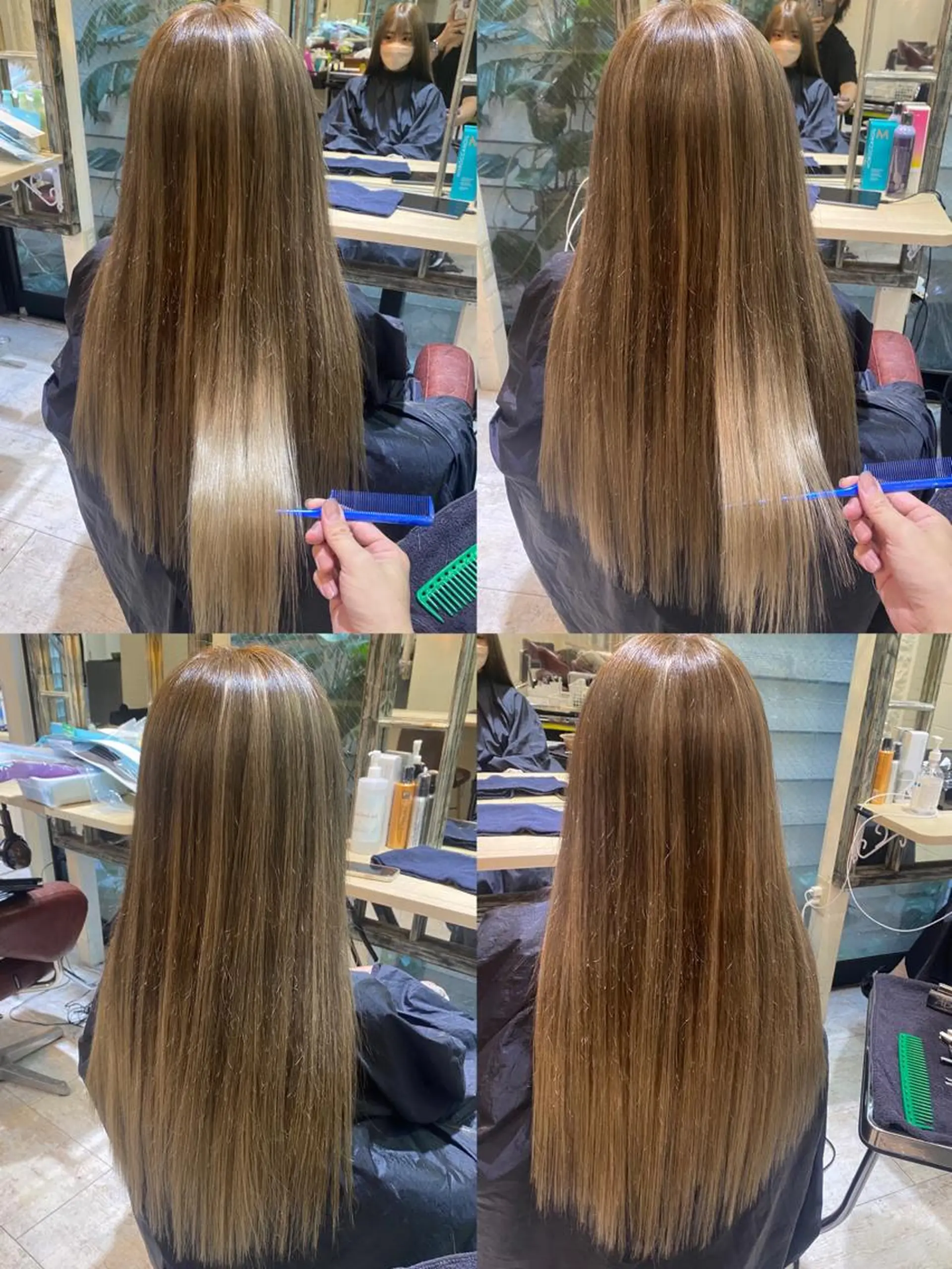 ロング カラー カット エクステ ササ キのヘアスタイル