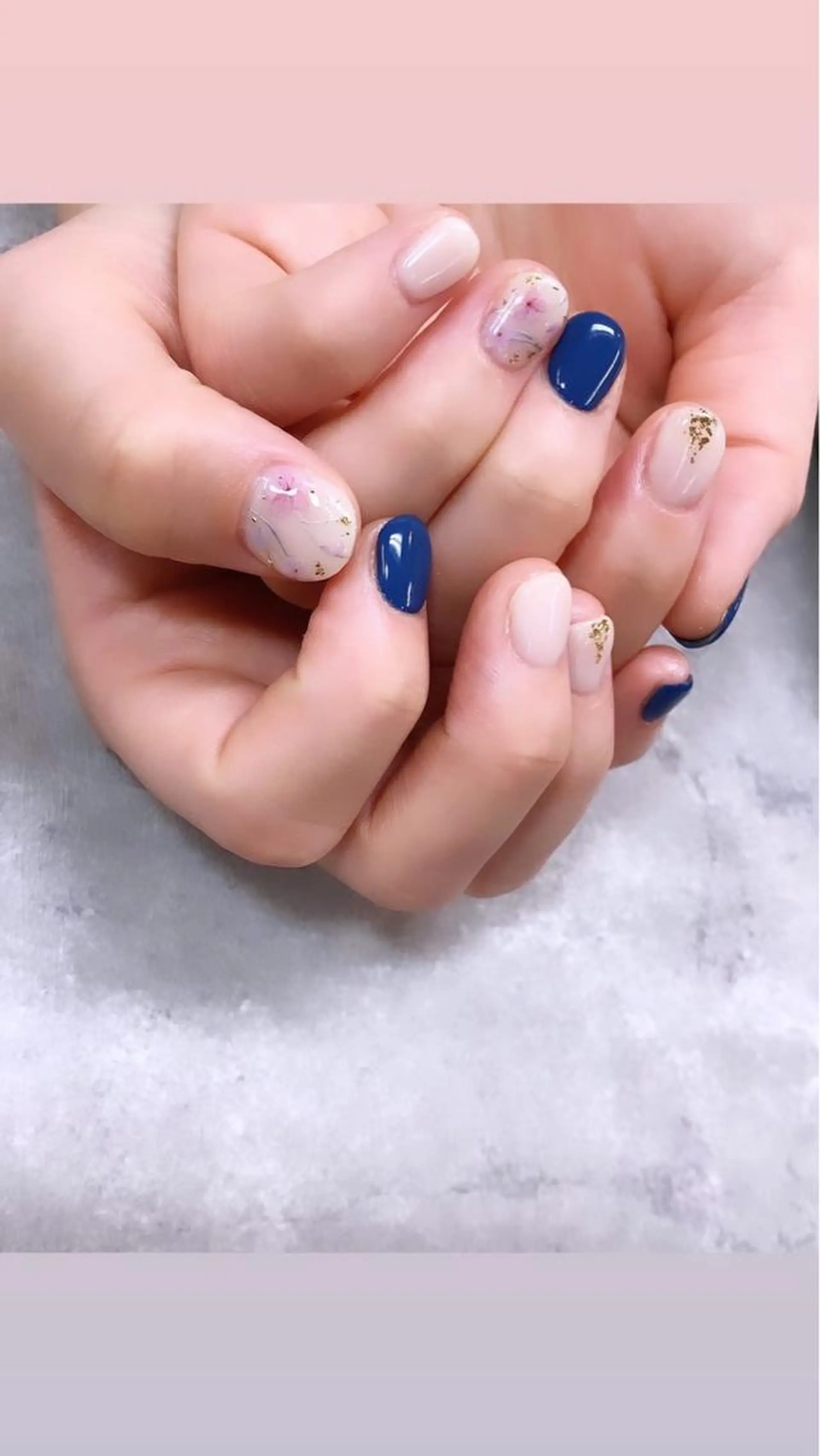 ネイル 桜ネイル 春ネイル ハンドネイル FASTNAIL PLUS 新宿店のネイルデザイン
