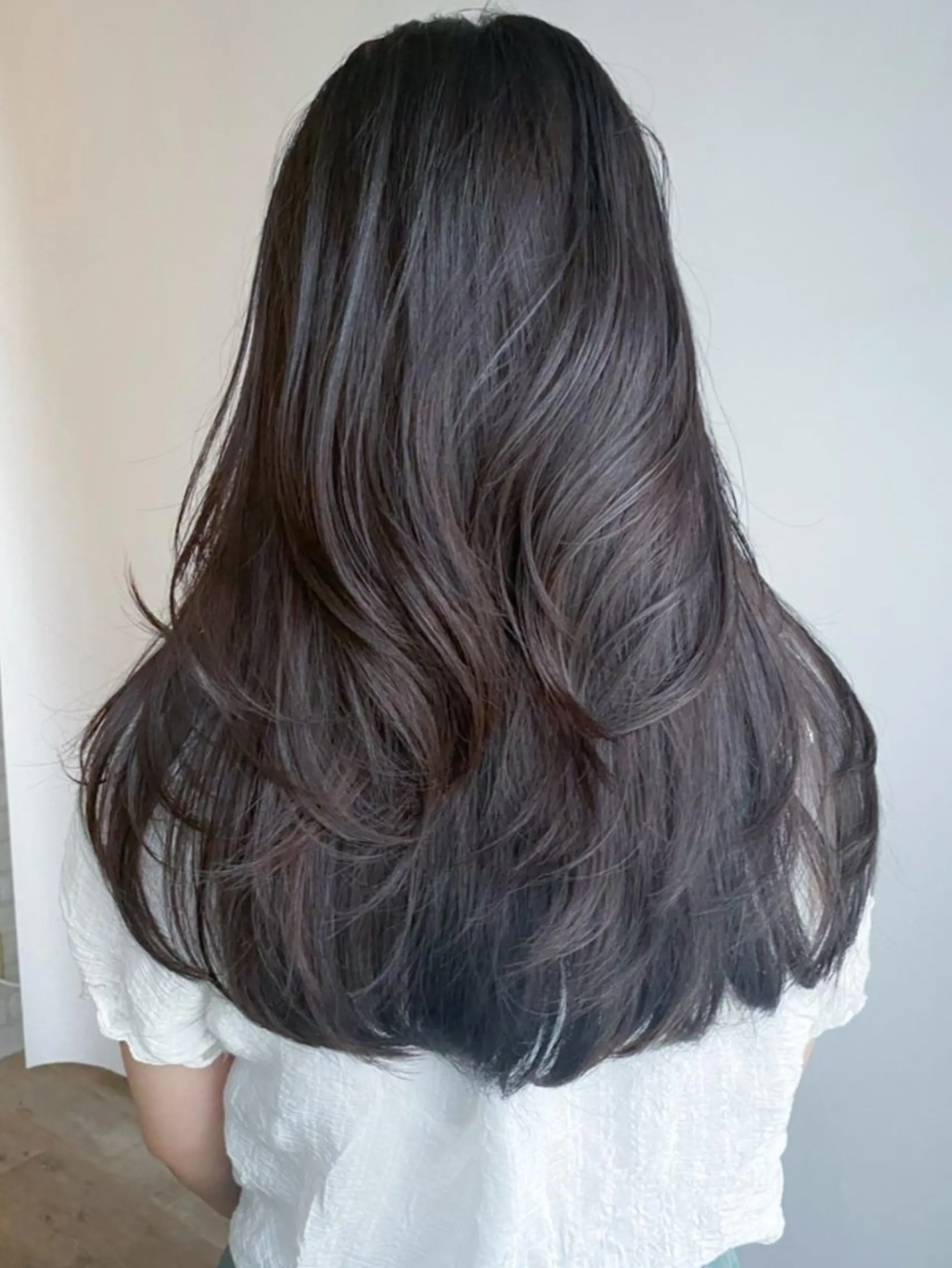 セミロング カラー グレージュ ミント レイヤーカット カット ヘアカラー トリートメント ITbyALBUM 藤沢店のヘアスタイル