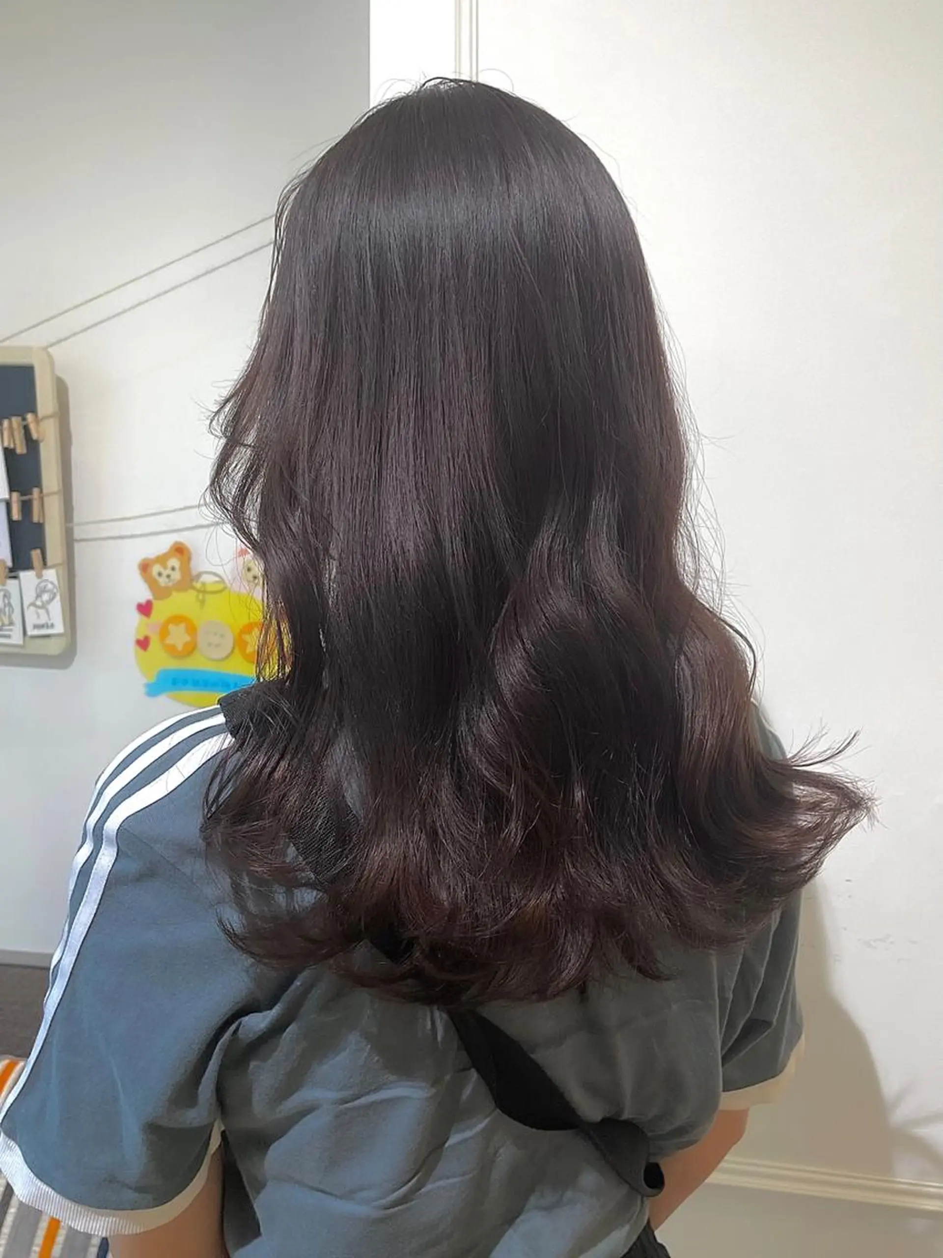 セミロング カラー ブラウンカラー 透明感カラー ディープラベンダー グレージュ インナーカラー 横浜/レイヤーカット /韓国ヘア/佐藤記正のヘアスタイル