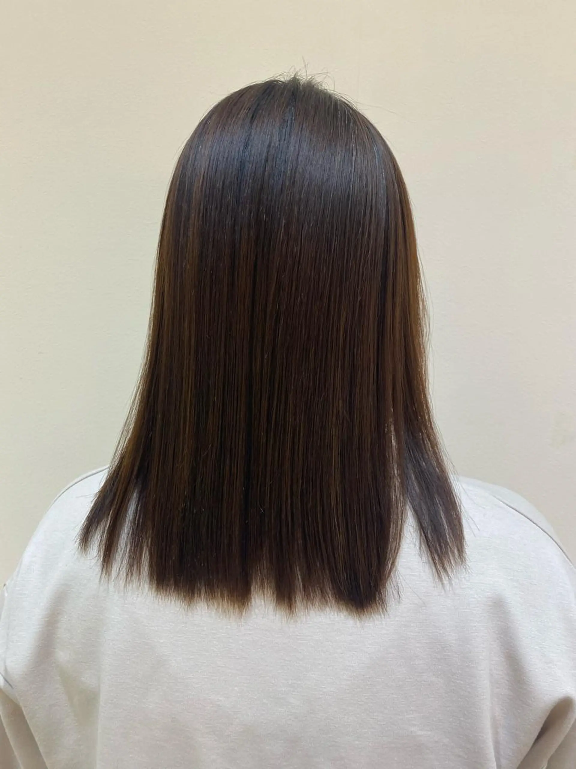 ミディアム ミディアムパーマ 縮毛矯正 透明感カラー/ レイヤーkotonoのヘアスタイル